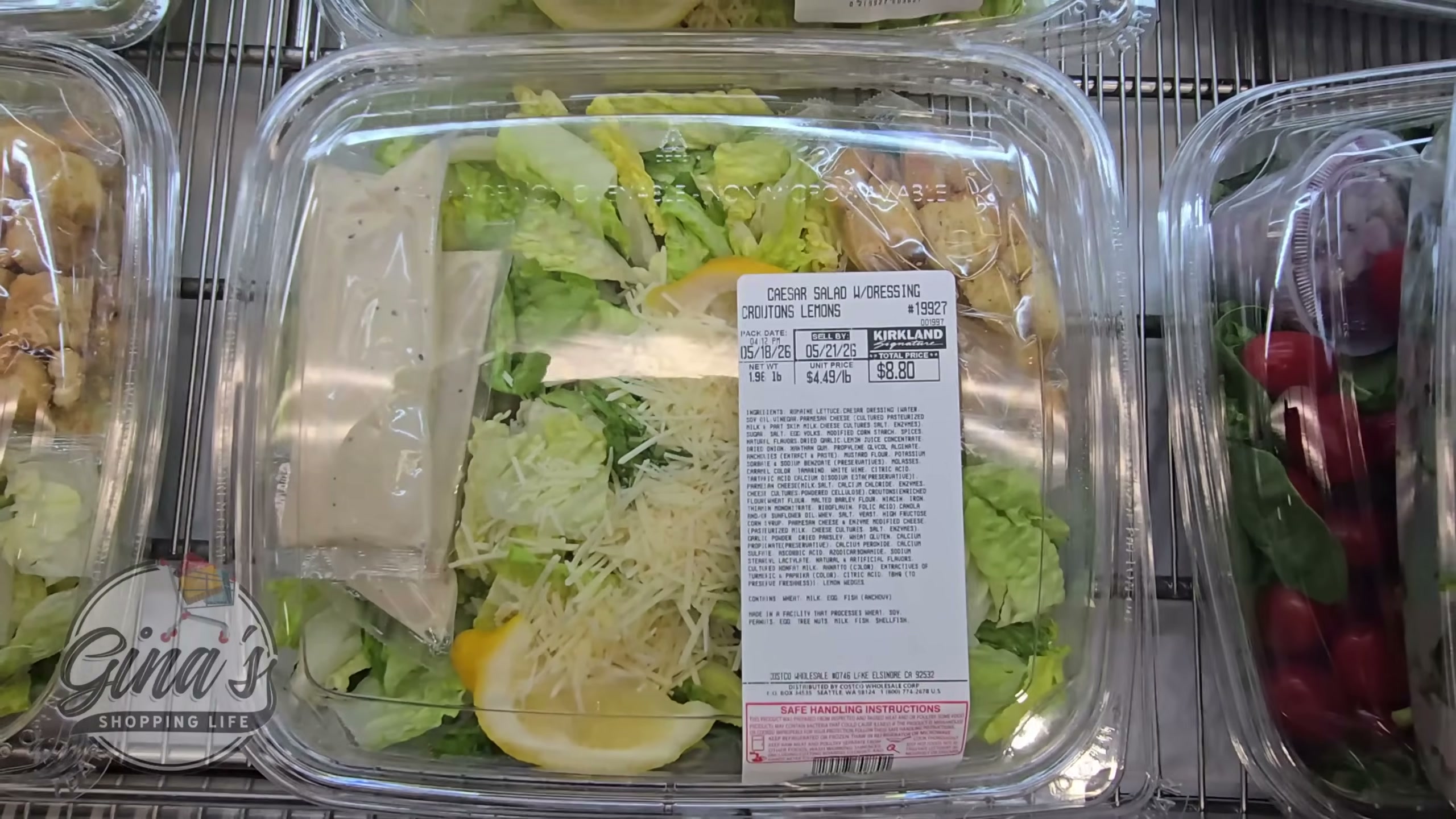 Caesar Salad with Caesar Dressing & Croutons per Lb (#19927) - $4.49