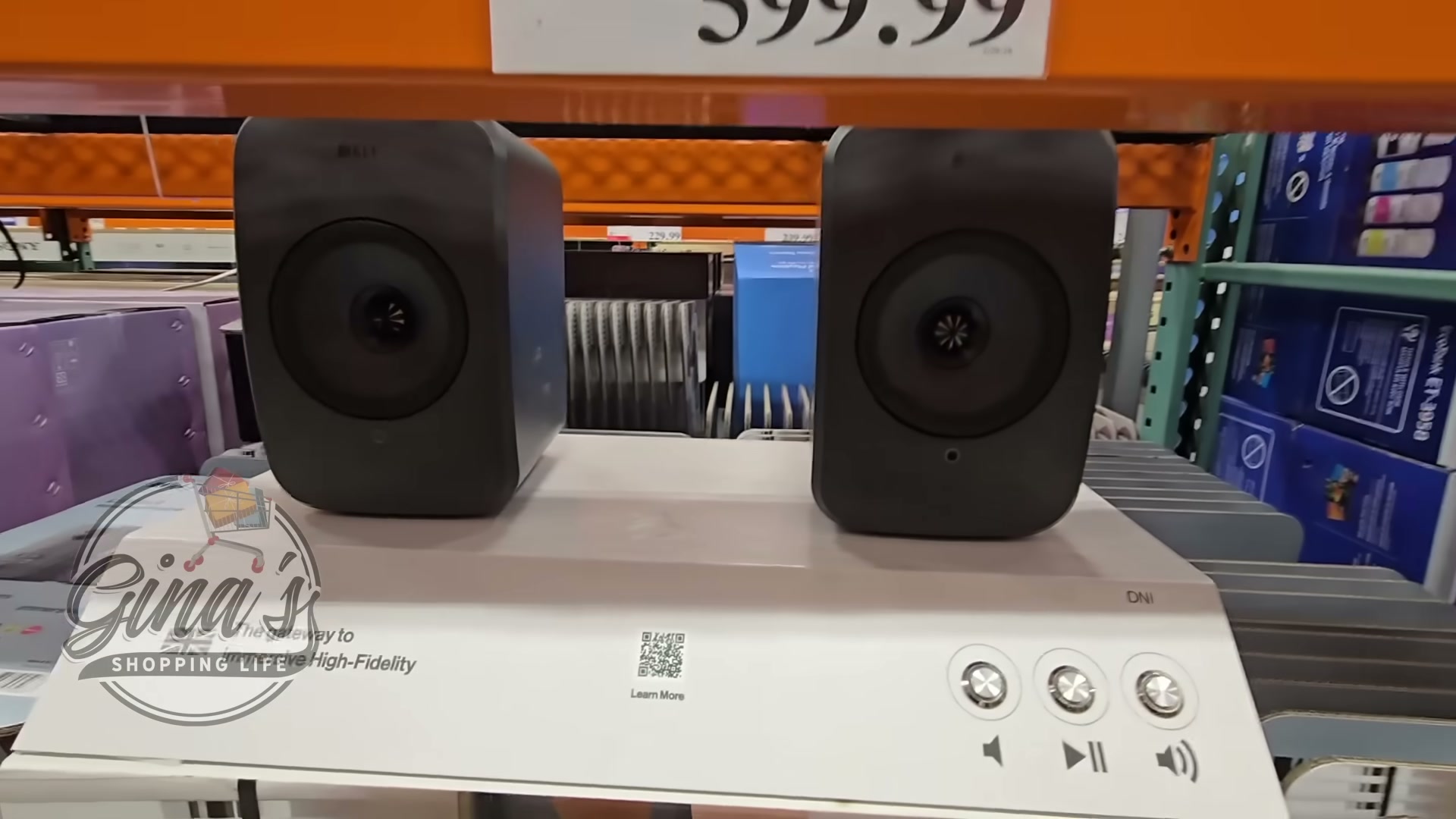KEF LSX II LT Wireless Bookshelf Speaker Pair - Graphite Grey