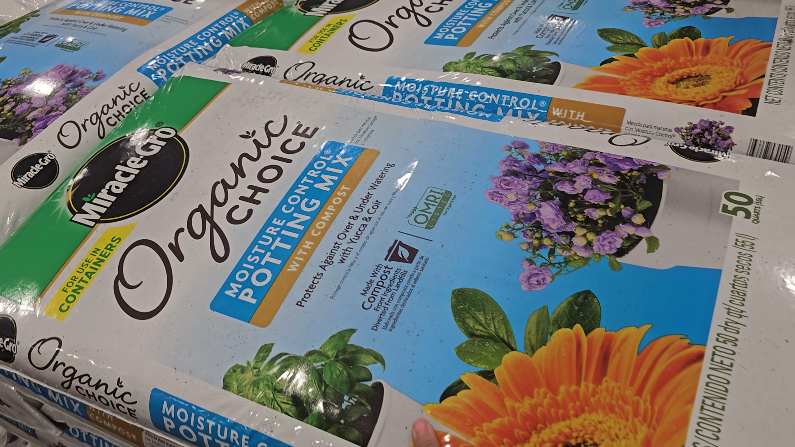 Miracle-Gro Organic Choice In-Ground & Raised Bed Soil 50 QT (#1618286) -  $4.97 (down from $14.49)