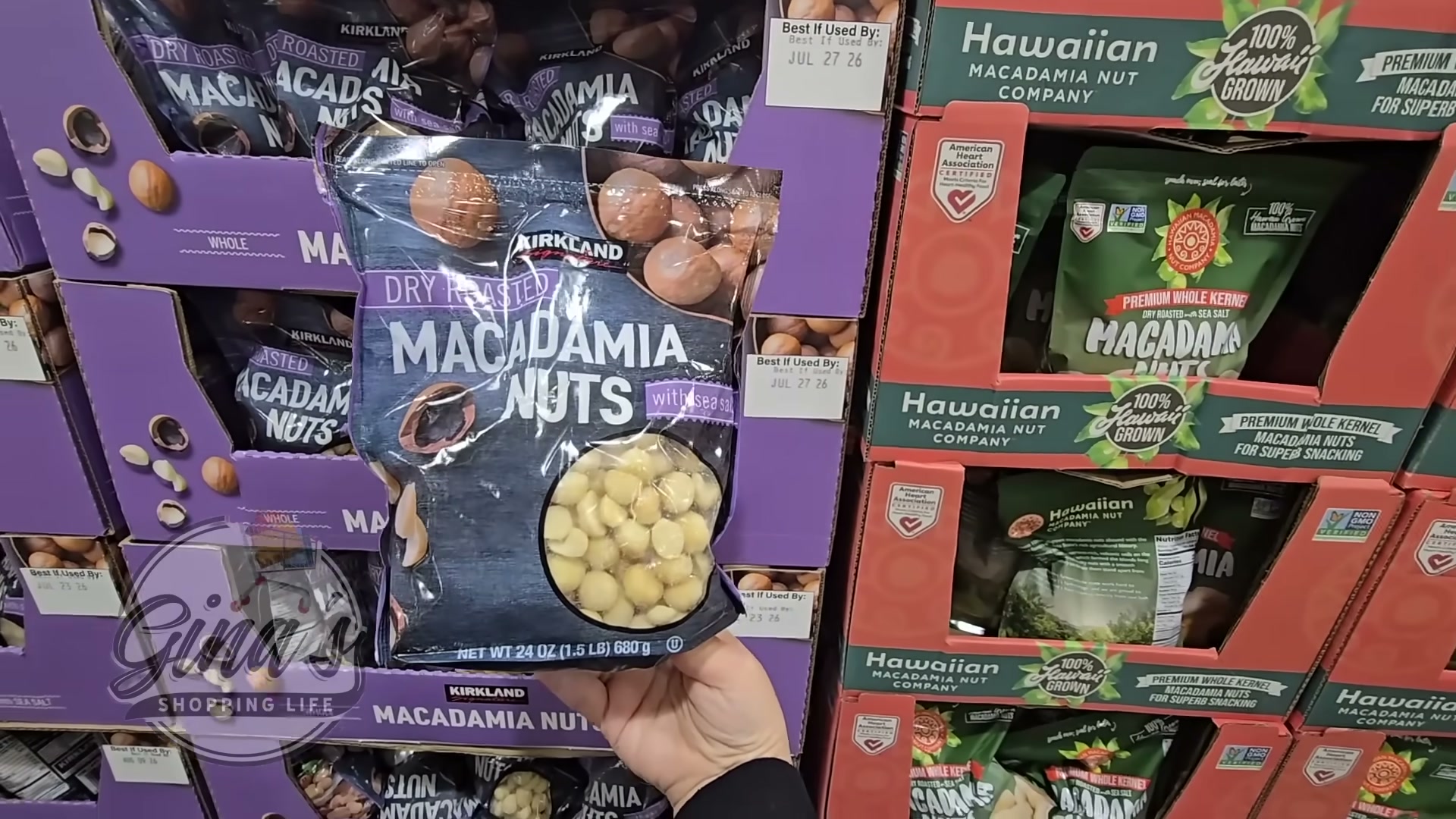 Kirkland Signature Roasted Macadamia Nuts 1.5 lbs (#1195303