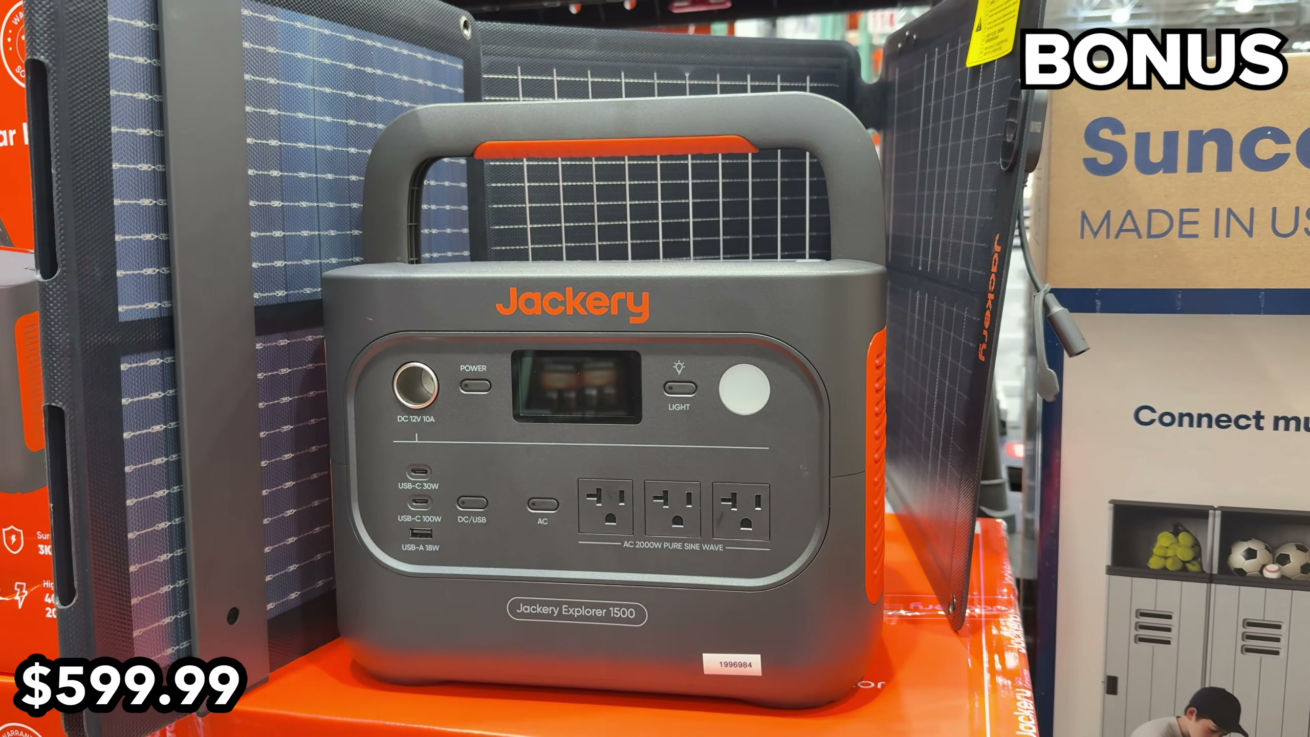Jackery Explorer 1500 V2 and 100W Solar Panel (#1996984) - $799.99