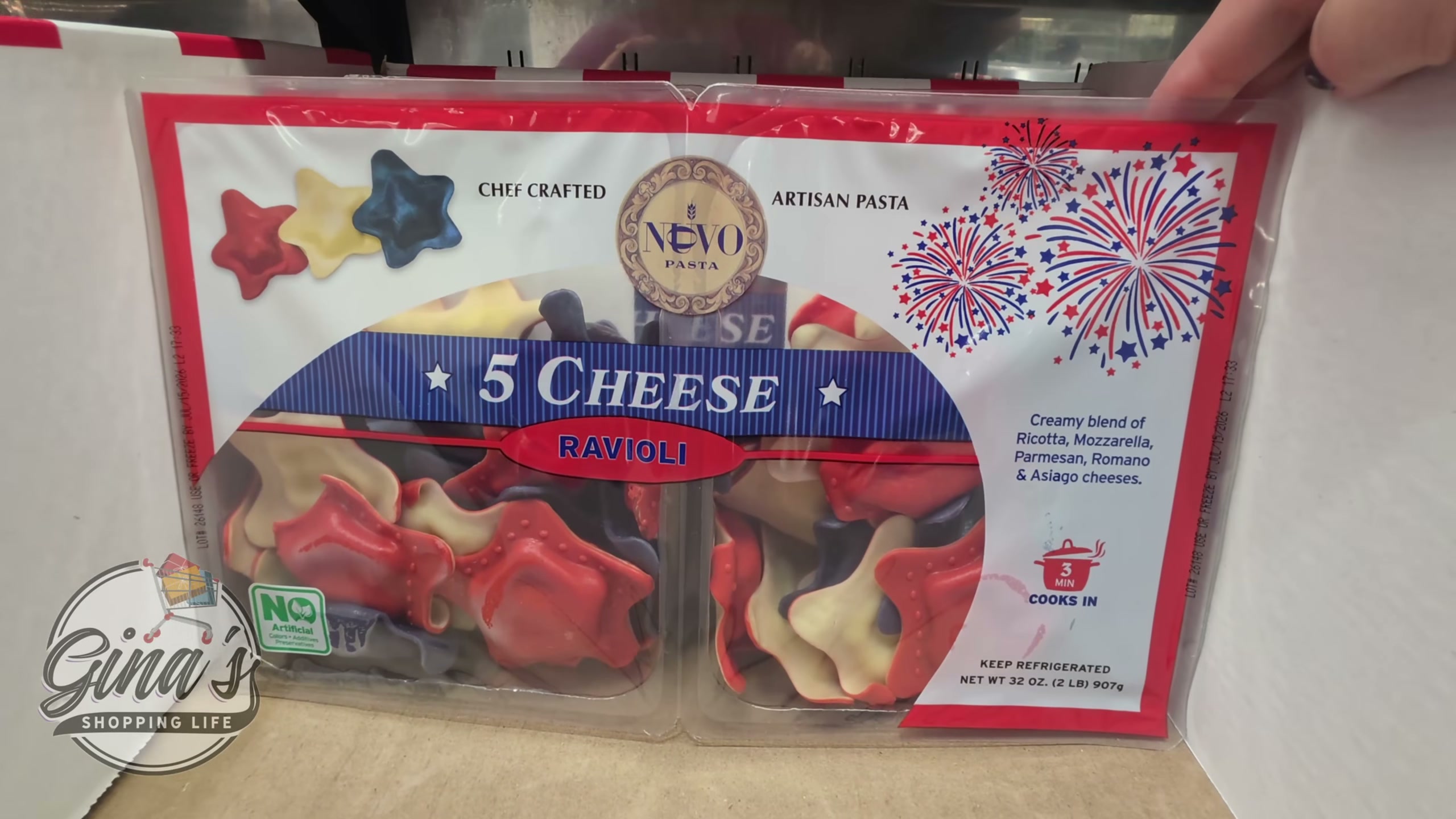Nuovo Five Cheese Star Shaped Ravioli 32 oz