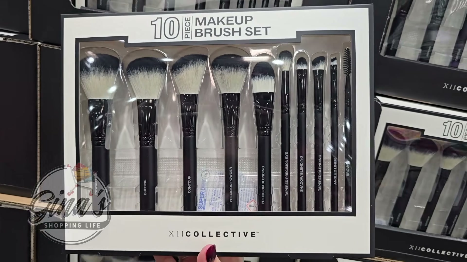 XII Collective 10-Piece Makeup Brush Set (#1996691) - $19.99