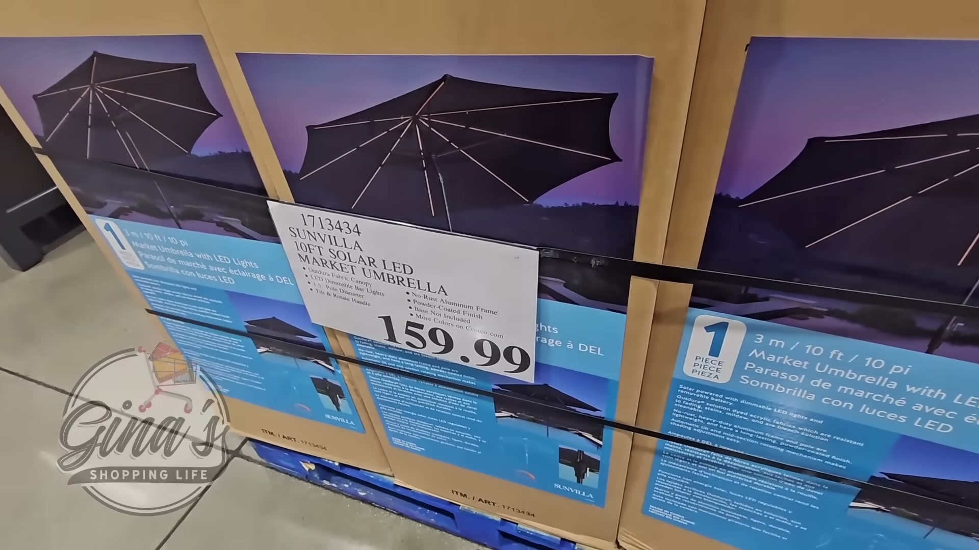 15 ft triple vent patio umbrella Flash Furniture 15 ft. Elizabeth Commercial Grade Triple Head Patio Umbrella with Crank & Easy Lift Functionality Gray