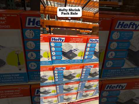 ✨ Hefty 12-Piece Shrink Pack Combo at Costco