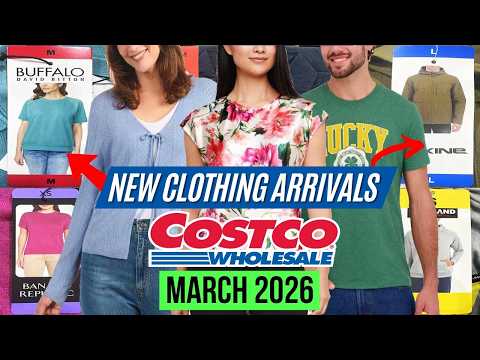 🔥COSTCO NEW CLOTHING ARRIVALS FOR MARCH 2026:🚨NEW SPRING ARRIVALS! Cardigans, Graphic Tees & Hoodies