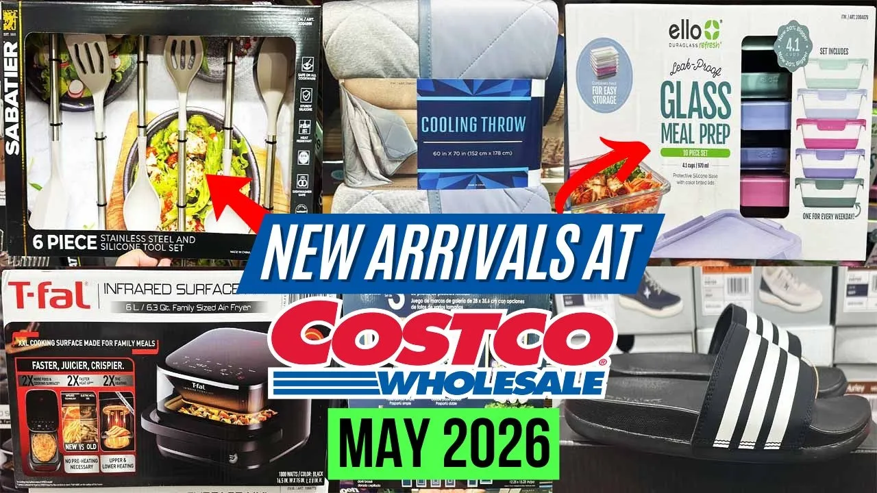 🔥COSTCO NEW ARRIVALS FOR MAY 2026:🚨GREAT FINDS! Cooling Throw, Glass Meal Prep, Silicone Tool Set