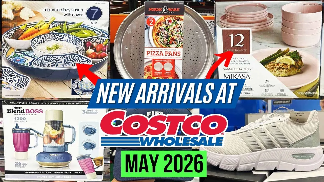 🔥COSTCO NEW ARRIVALS FOR MAY 2026:🚨GREAT FINDS! MELAMINE LAZY SUSAN, PINK DINNERWARE SET & More!