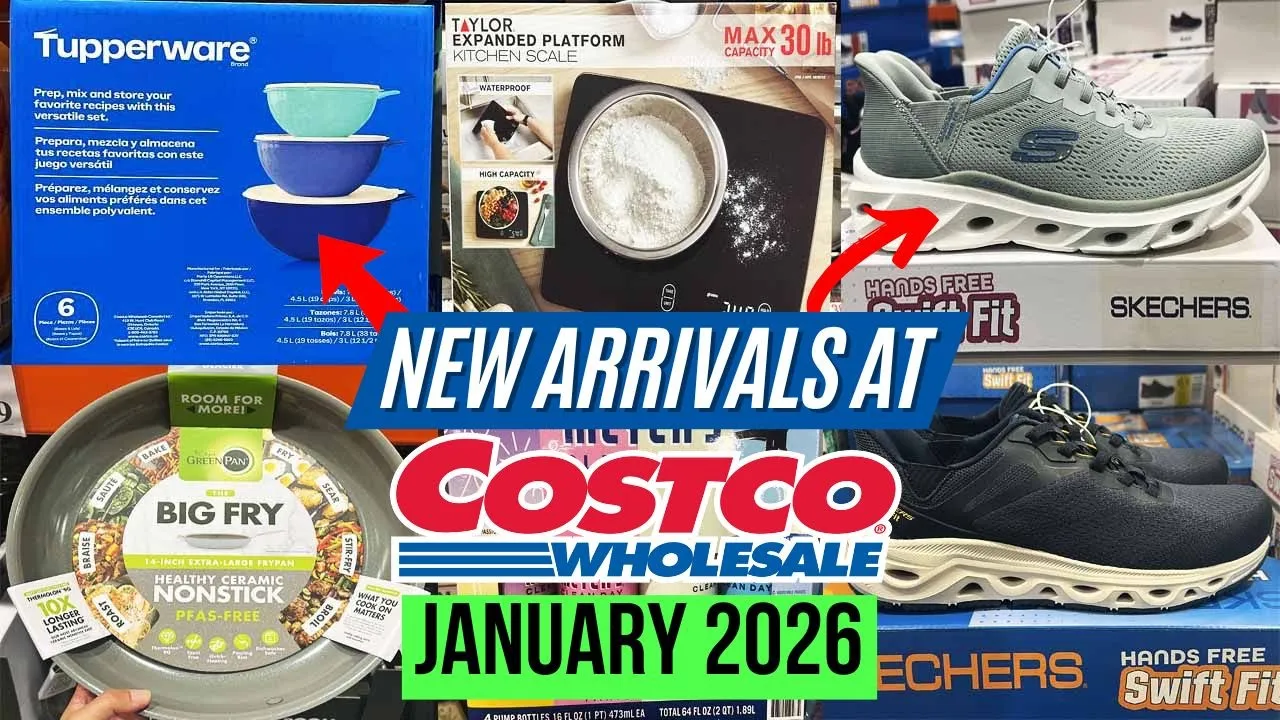 🔥COSTCO NEW ARRIVALS FOR JANUARY 2026:🚨NEW NAME BRANDS! Kitchen Gadgets & Skechers Sneakers