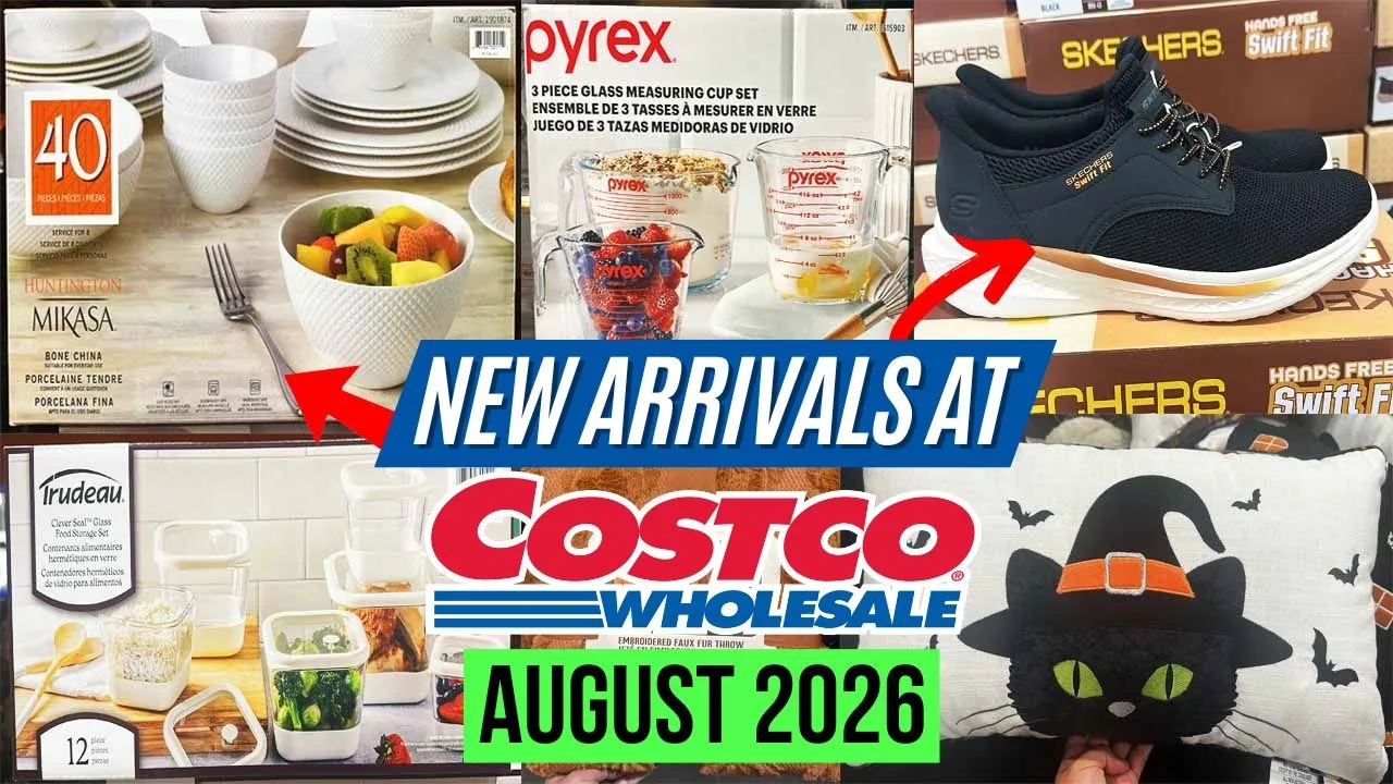 🔥COSTCO NEW ARRIVALS FOR AUGUST 2026:🚨GREAT FINDS! Huntington Dinnerware Set, Measuring Cups & More