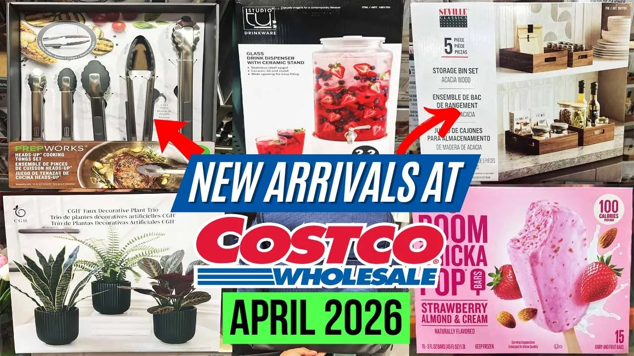 🔥COSTCO NEW ARRIVALS FOR APRIL 2026:🚨SO MANY GREAT FINDS! Cooking Tongs, Acacia Storage Bin Set