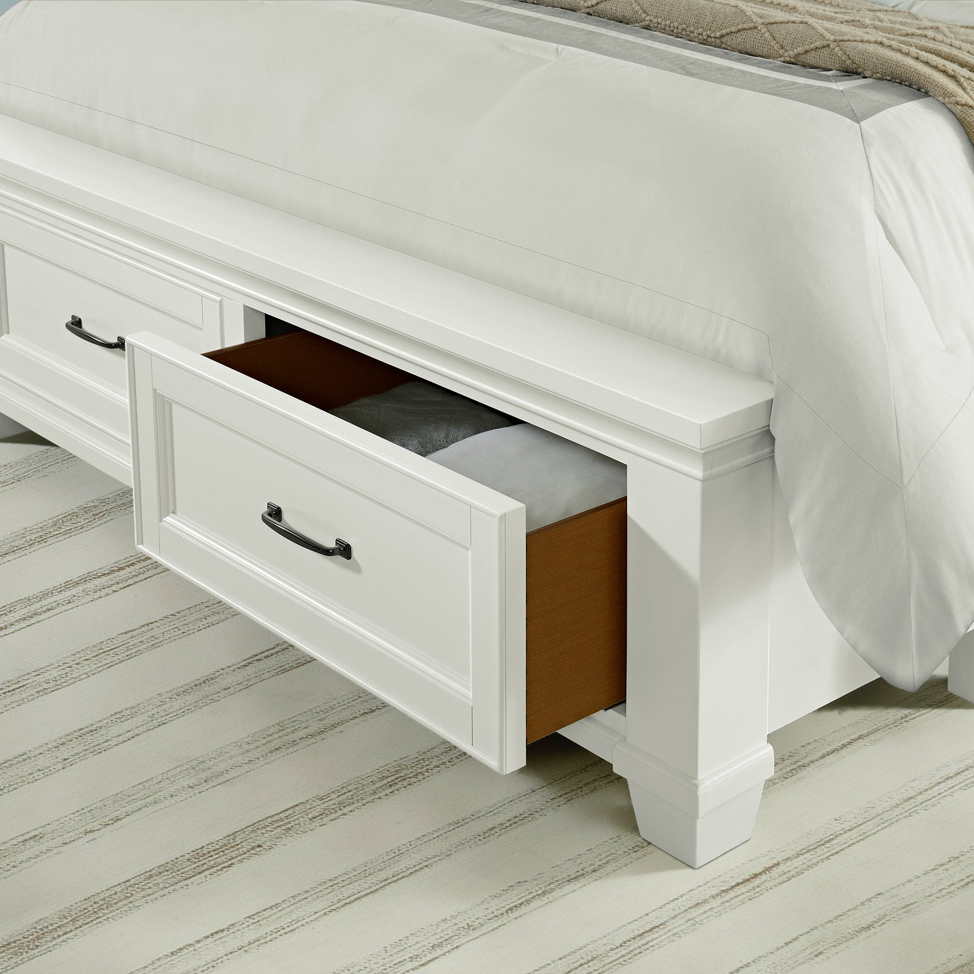 Universal Broadmoore Rose Queen Storage Bed - $499.97 at Costco