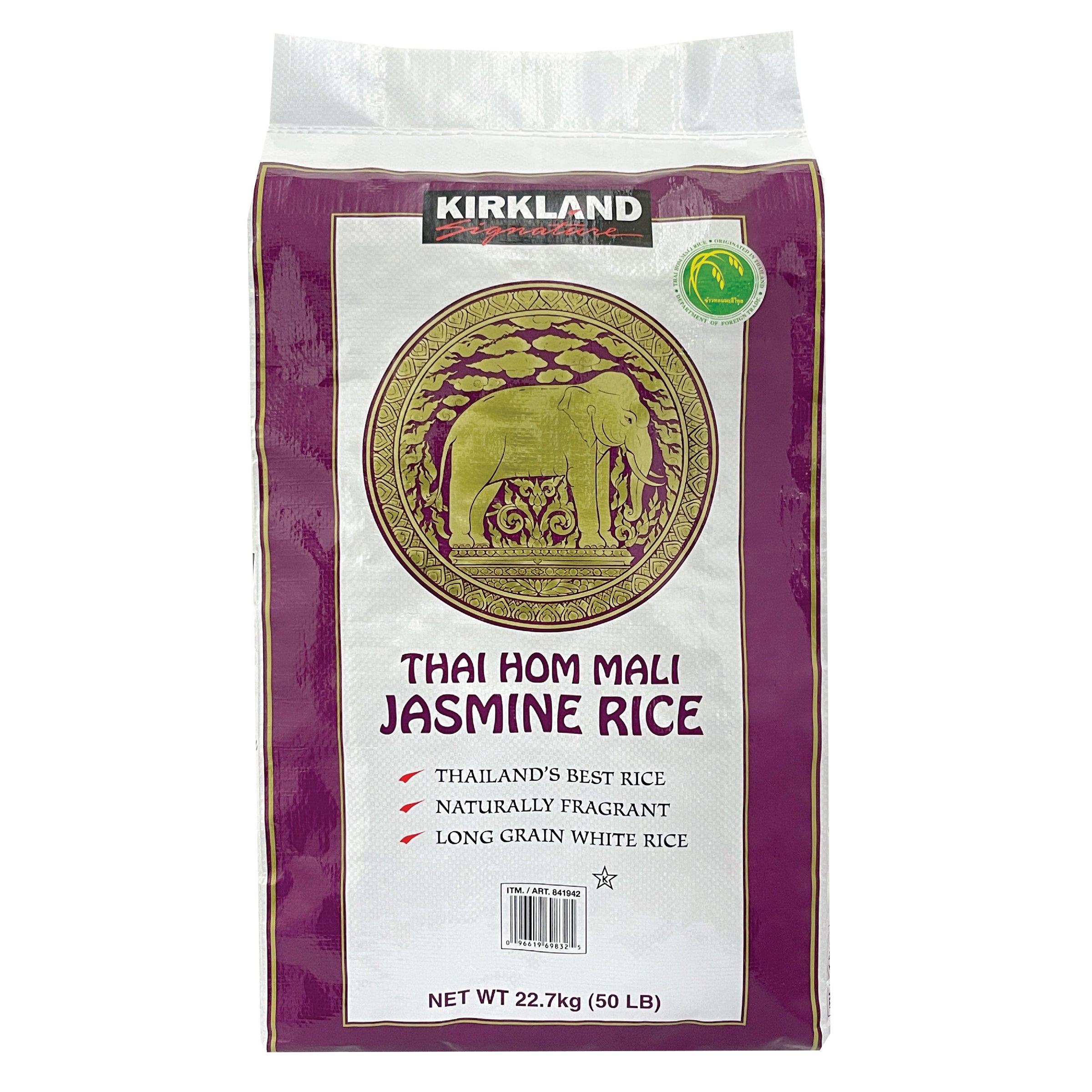 Costco Kirkland Signature Thai Hom Mali Jasmine Rice 50 lbs (#841942 ...