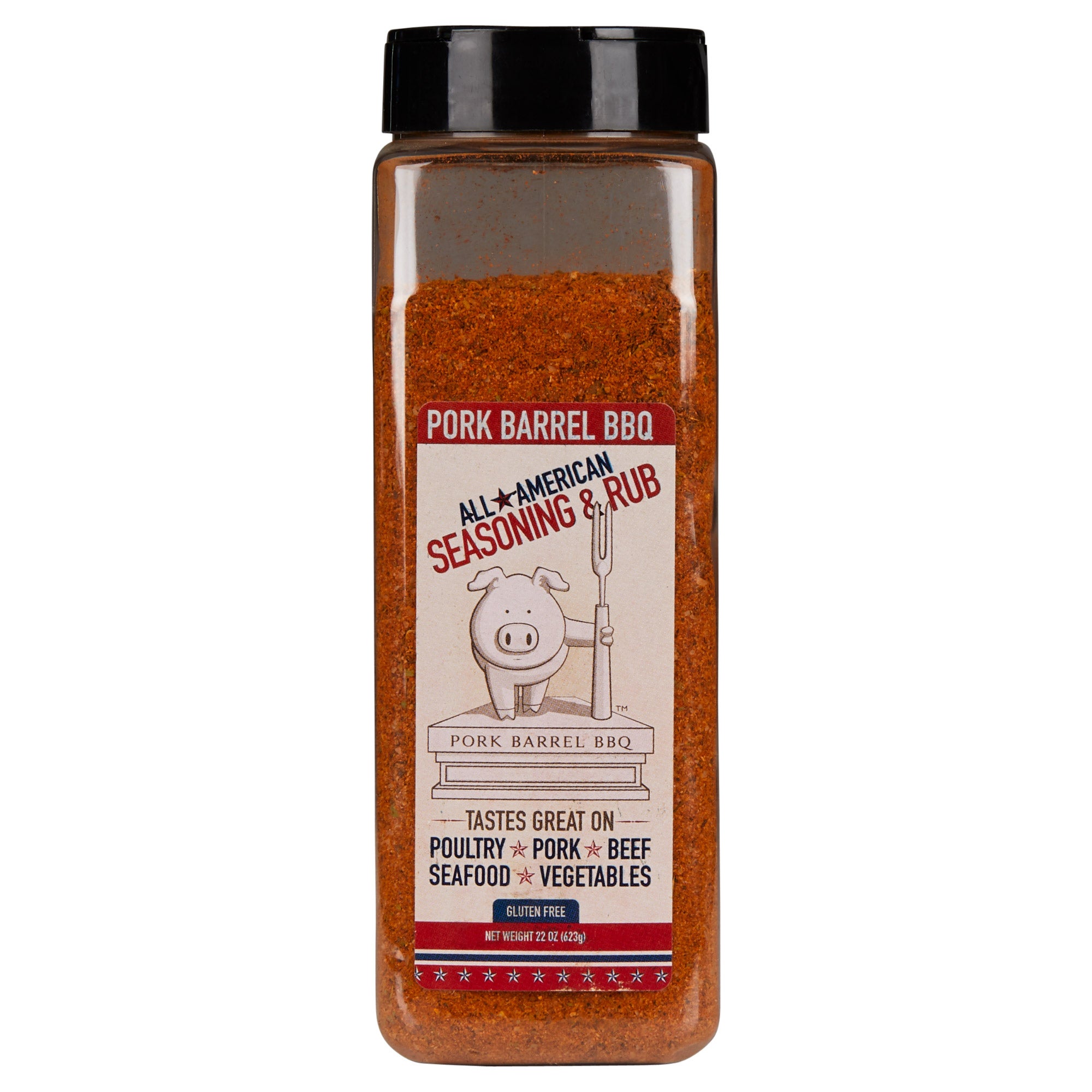 Pork Barrel BBQ All-American Seasoning & Rub 22 oz (1.37 lbs) (#646282 ...