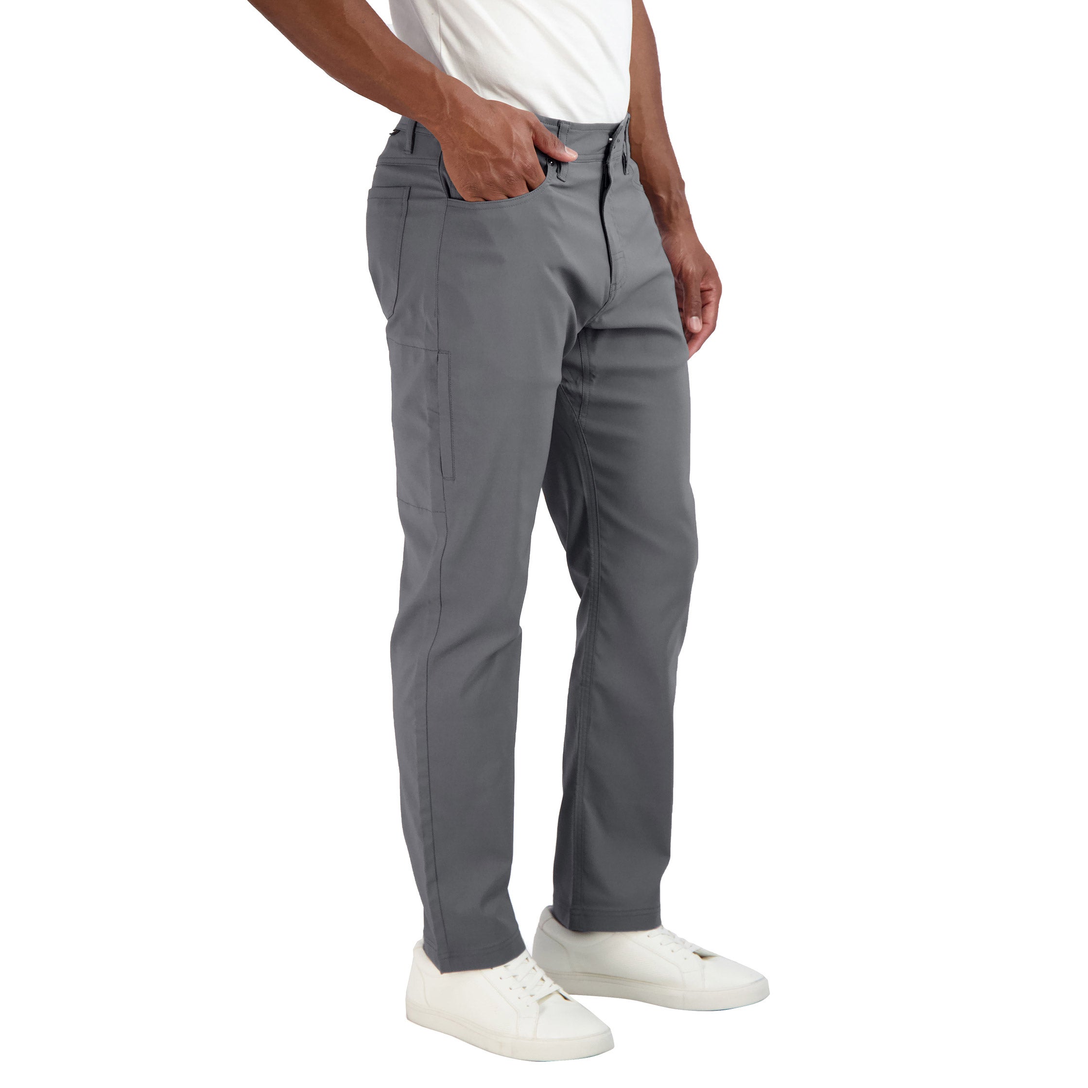 Gerry Men's Tech 5 Pocket Stretch Fabric Comfort Waistband Pant (Blue,38x29