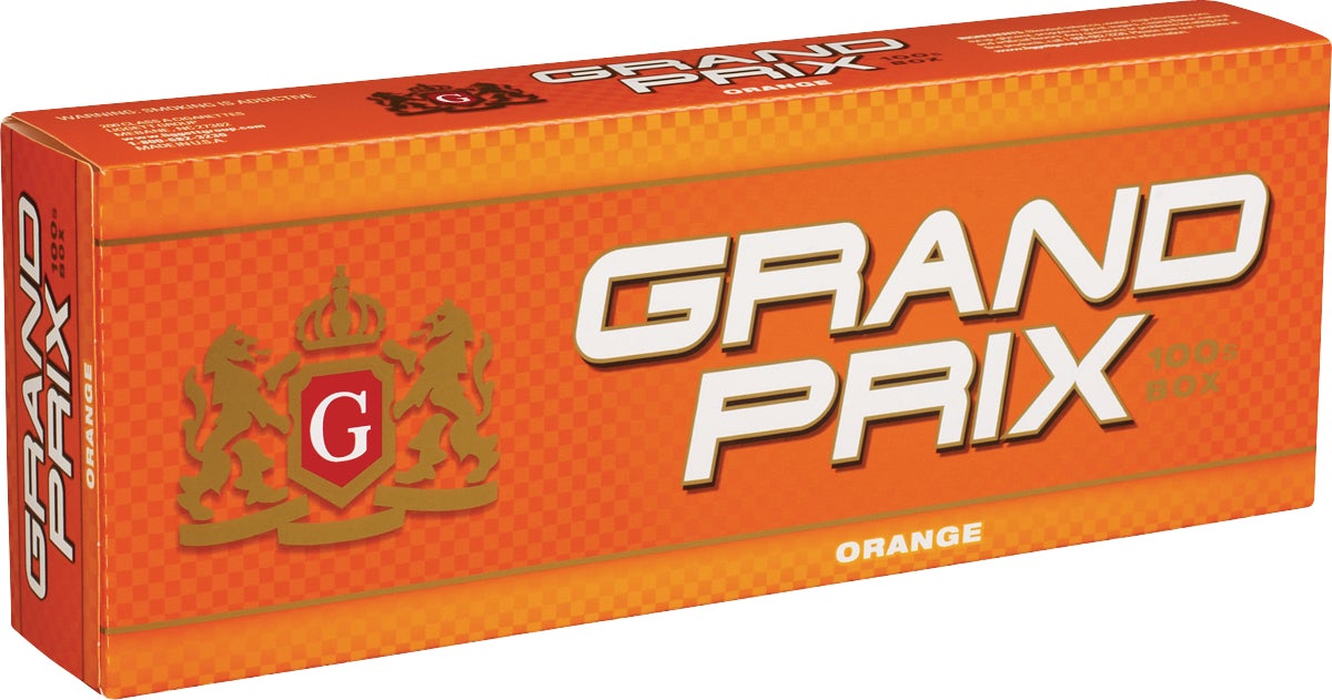 cigarette orange Grand Prix Orange 100s Box (#202472)