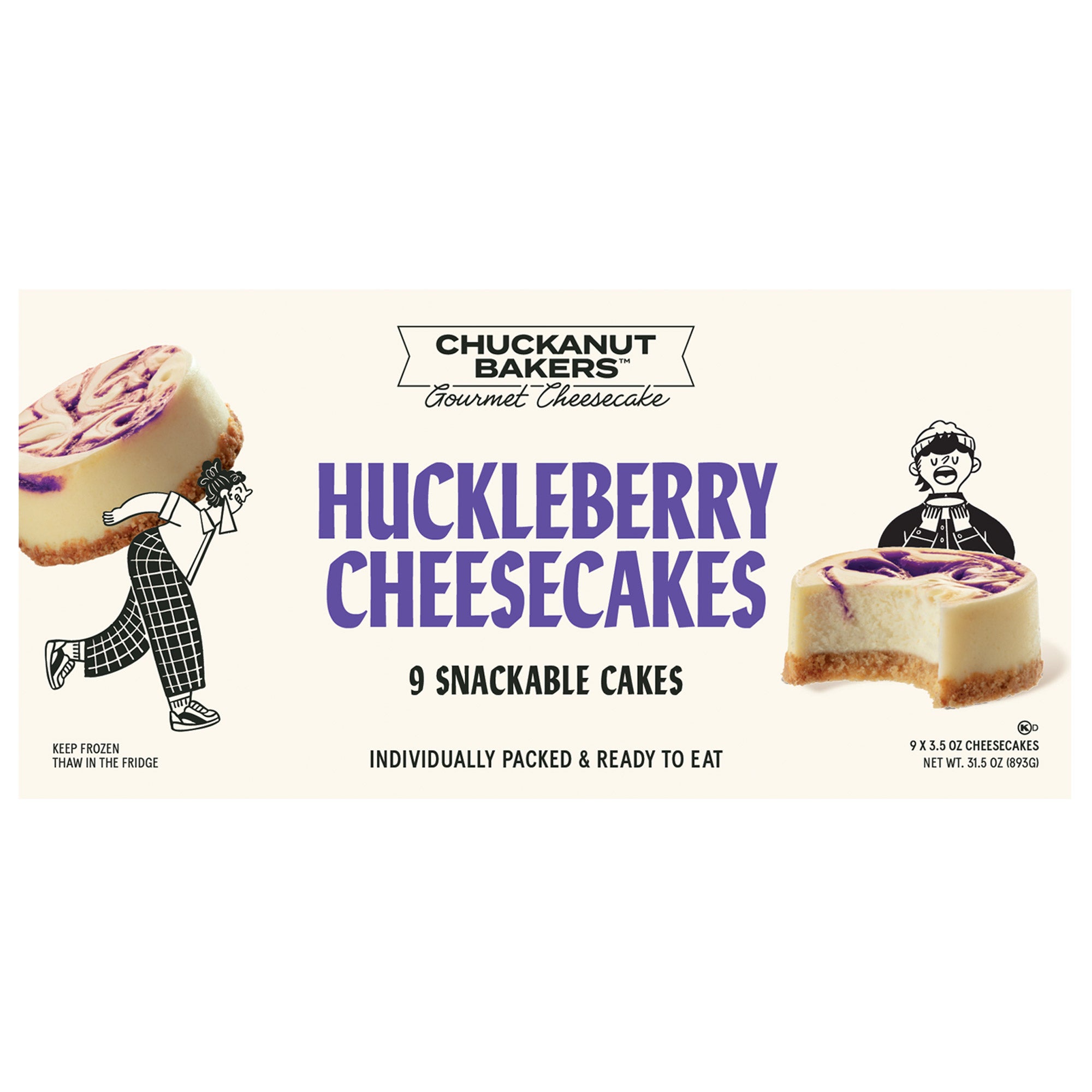 Chuckanut Bakers Huckleberry Cheesecake, 9 ct / 3 oz Each