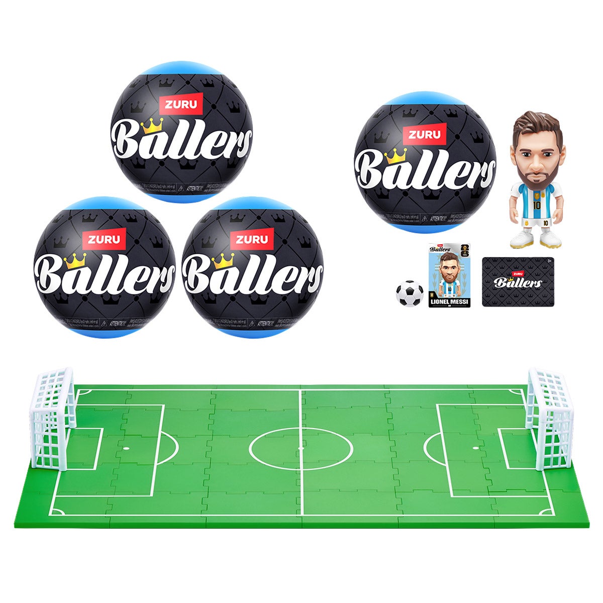 ZURU Ballers FIFA 4個セット + フィールド ZURU FIFA World Cup 2026 Ballers Series 1 - 4 Pack (#1851669