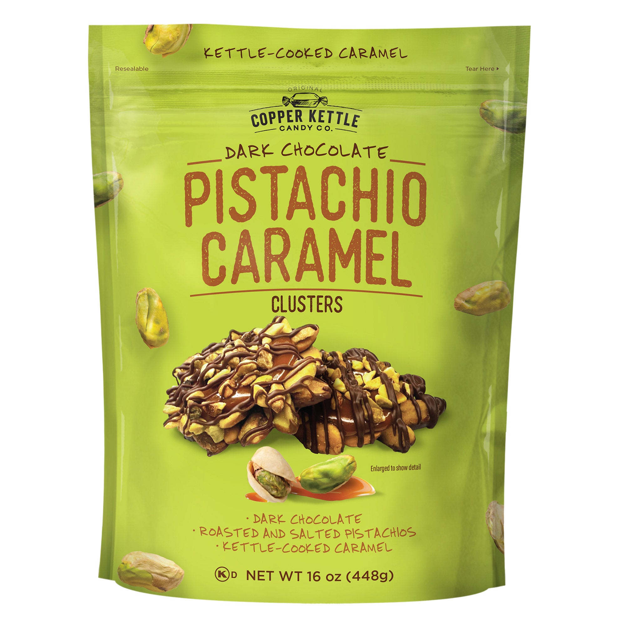 Copper Kettle Pistachio Clusters 16 Ounce Bag (#1951932) - $5.97