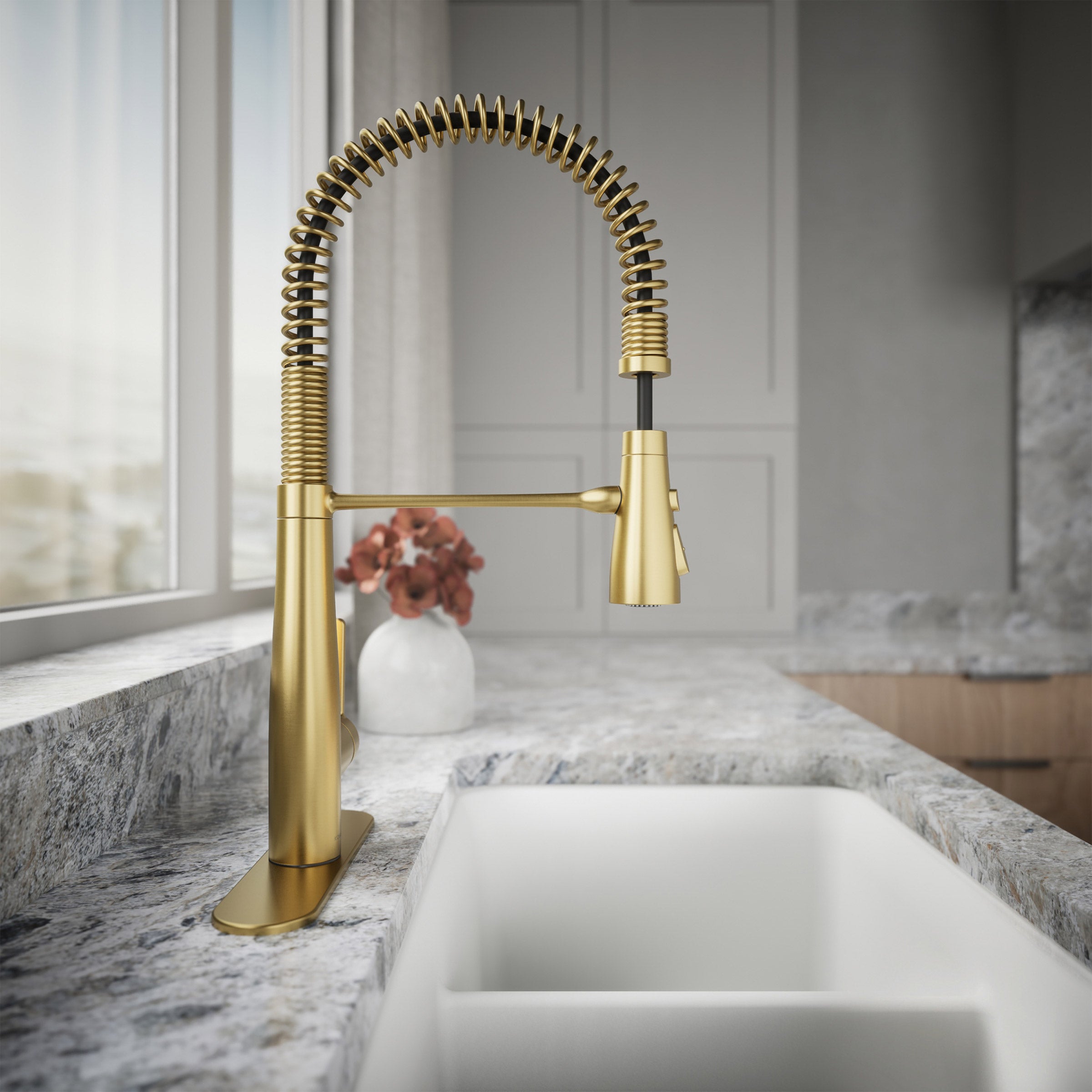 Kohler Vind Semi-Professional Kitchen Faucet Gold (#1853419) - $199.99