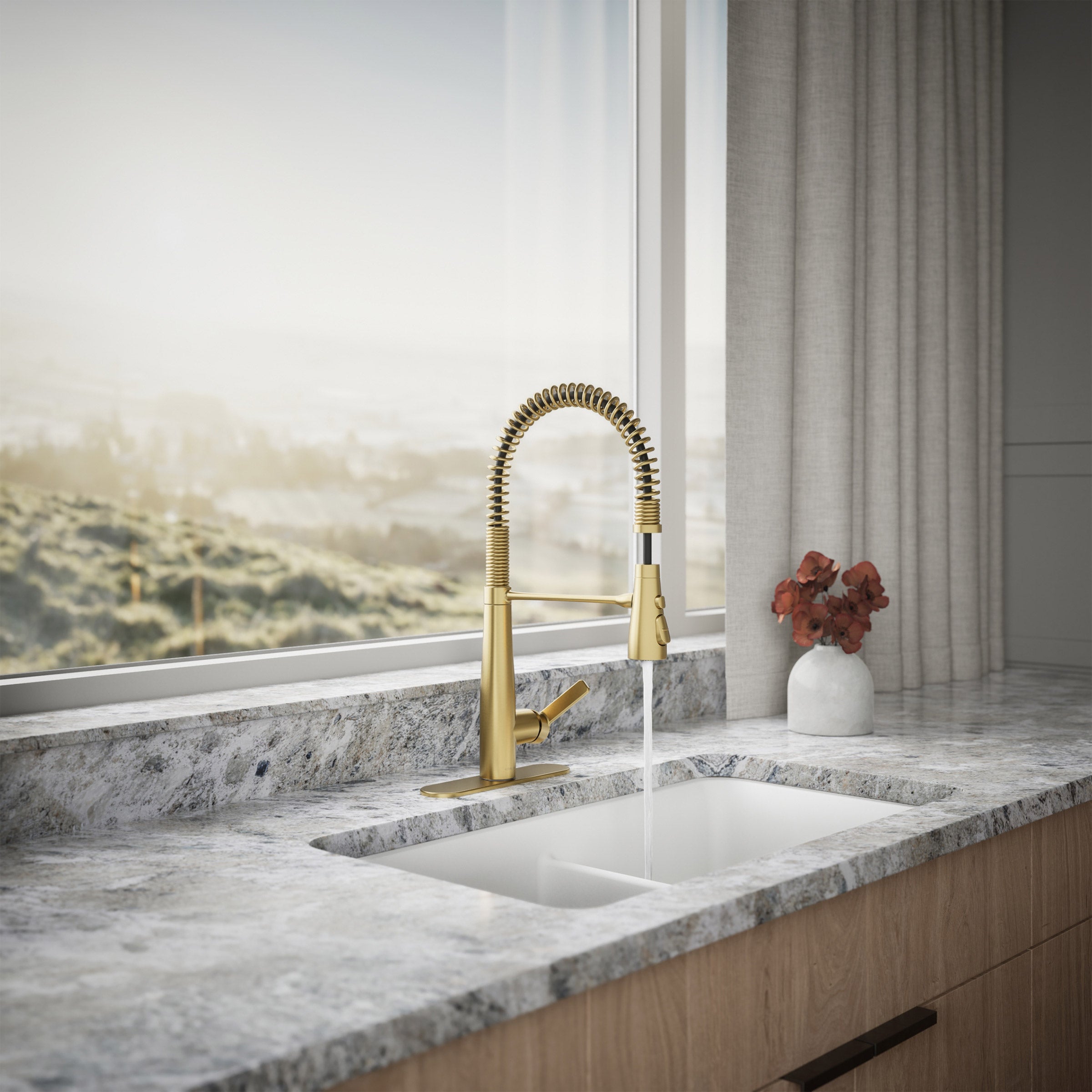 Kohler Vind Semi-Professional Kitchen Faucet Gold (#1853419) - $199.99