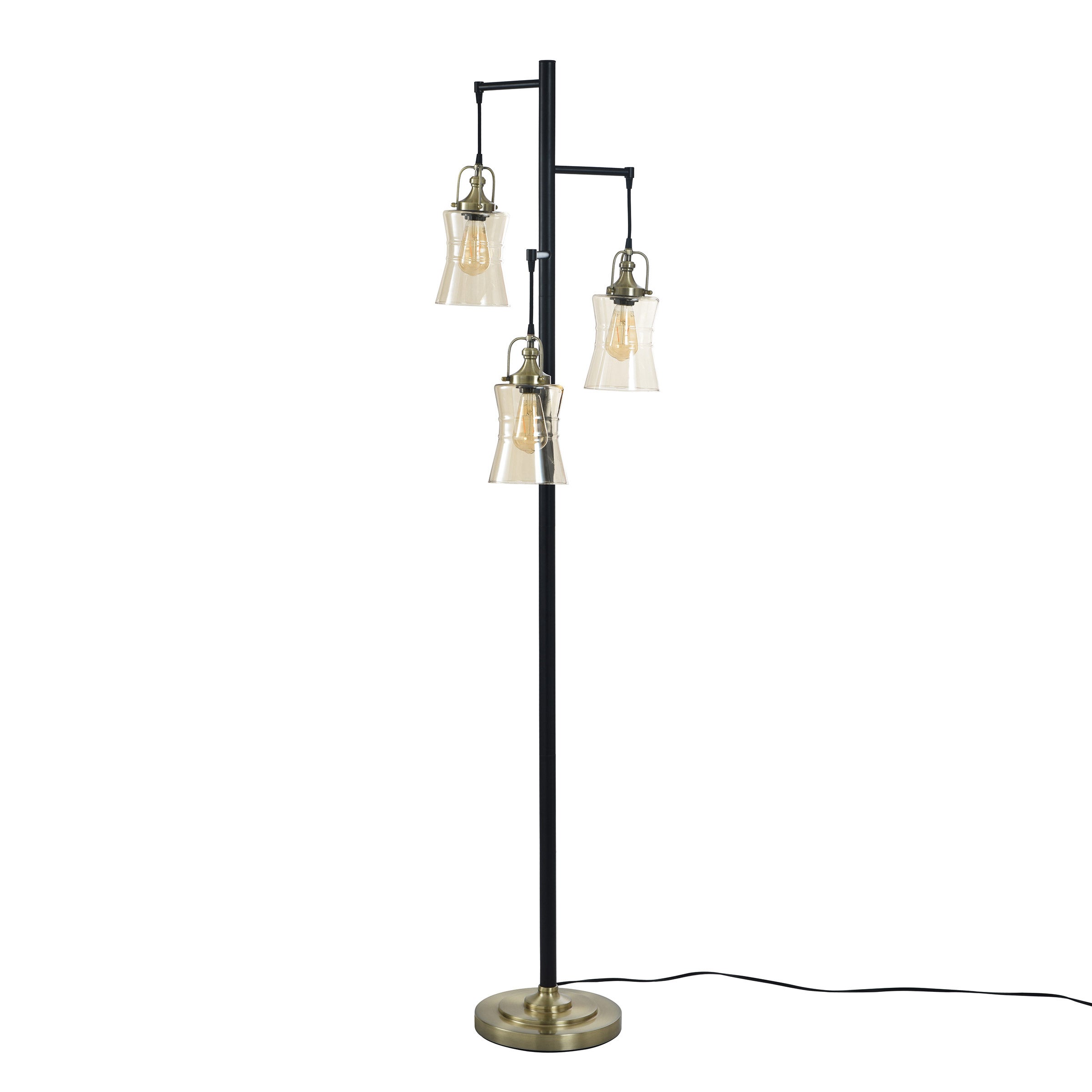 コストコ　styje craft フロアランプ　ライト StyleCraft Arden 3-Light Floor Lamp (#1783230) - $69.99