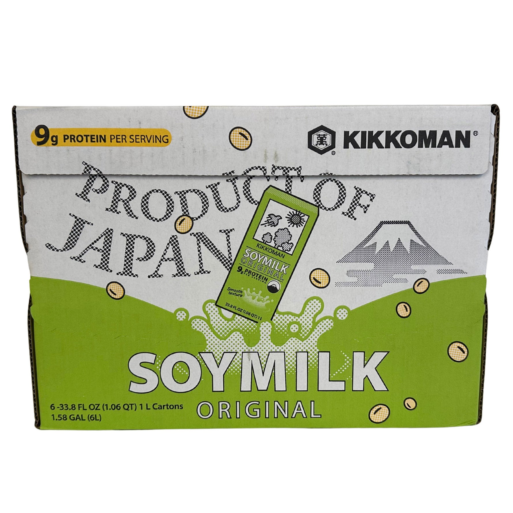 Kikkoman Original Soymilk, 6-Pack (33.8 fl oz Each) (#2001180