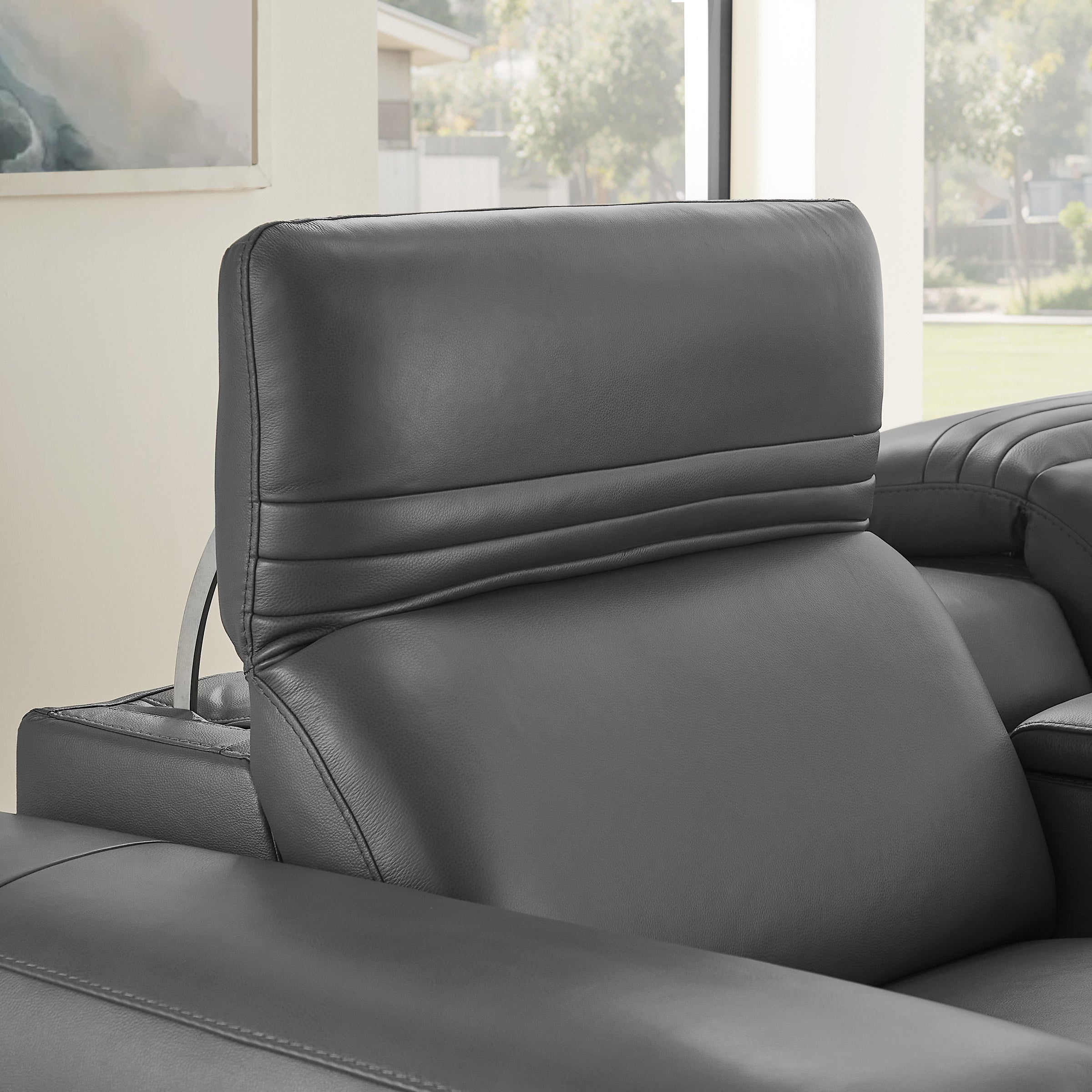 Aiden & Ivy Karson Leather Power Reclining Sectional (#1987513