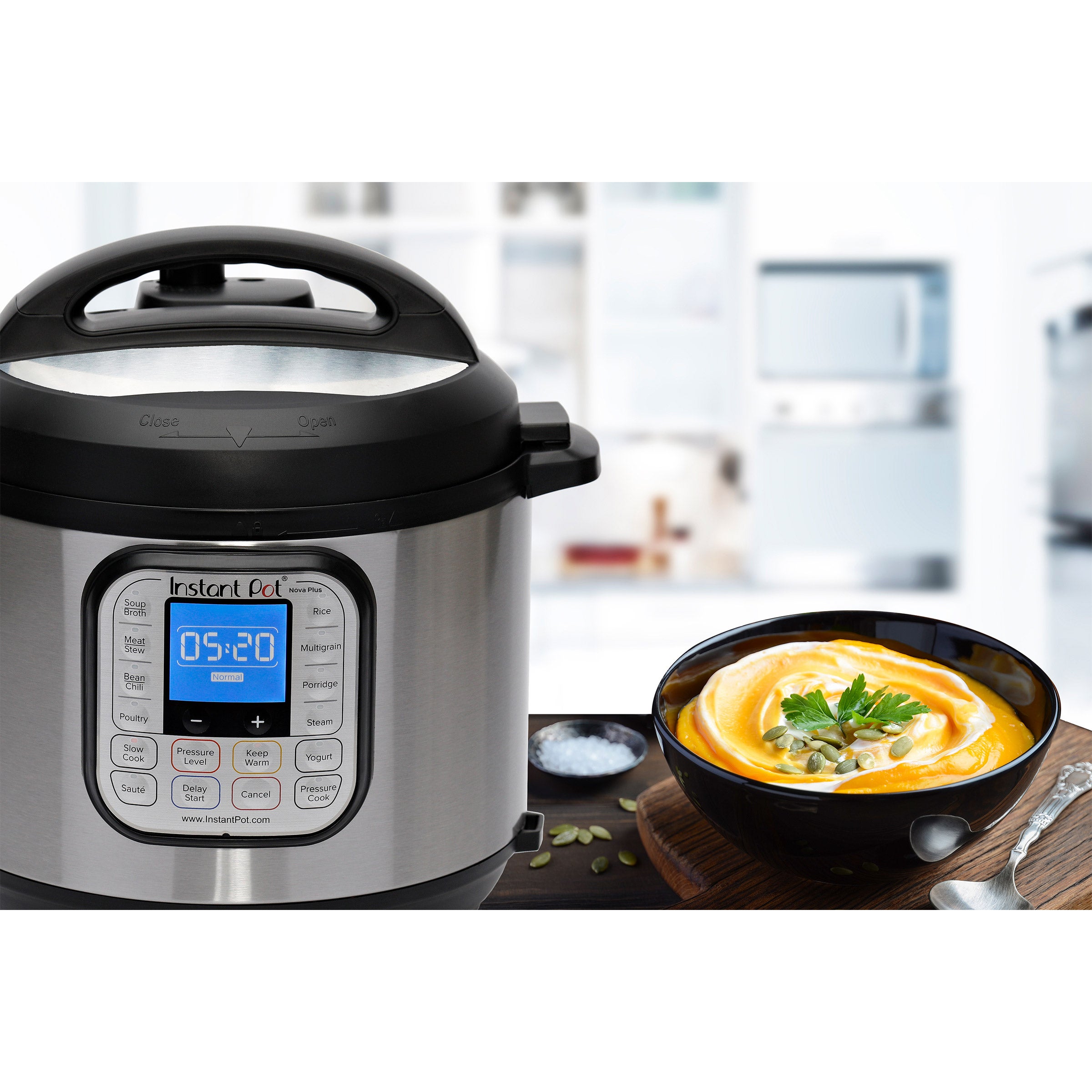 INSTANT POT NOVA PLUS 6 QUART 9-IN-1 MULTI- USE PRESSURE COOKER