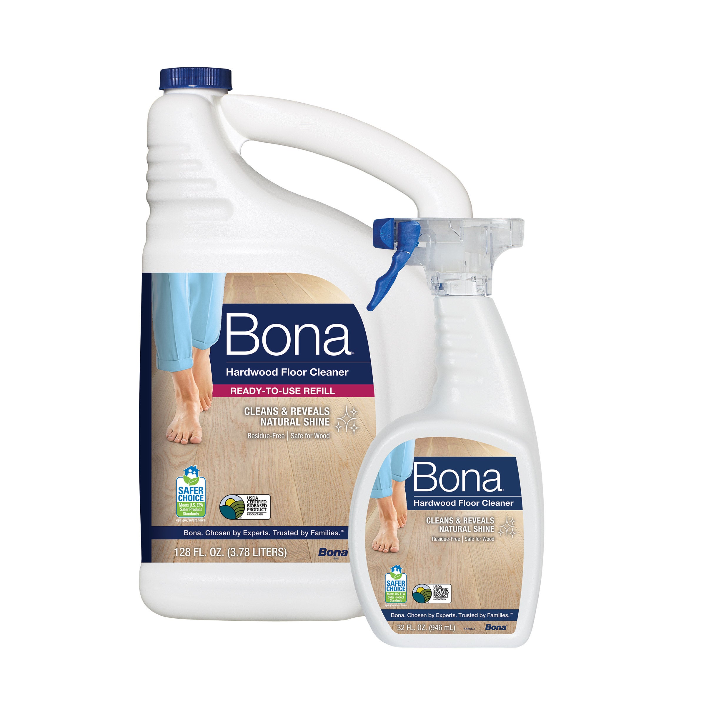Bona Hardwood Floor Cleaner 32oz + 128oz Refill - $6.97 at Costco