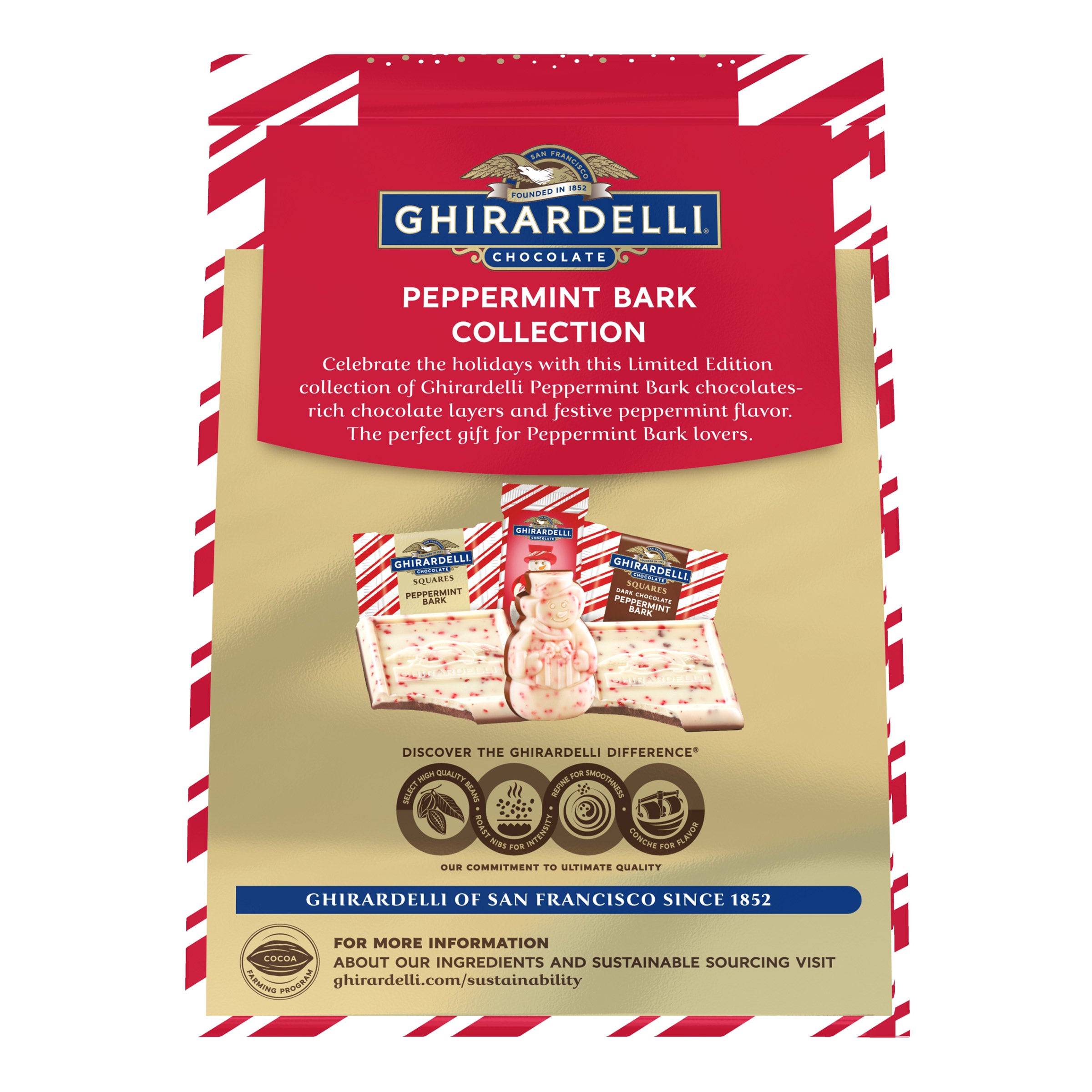 Ghirardelli Peppermint Bark Chocolates Are Back At Costco! This Year, They Added The Peppermint Bark Snowmen To The Mix! 16.2 Oz Bag For $14.69-338201
