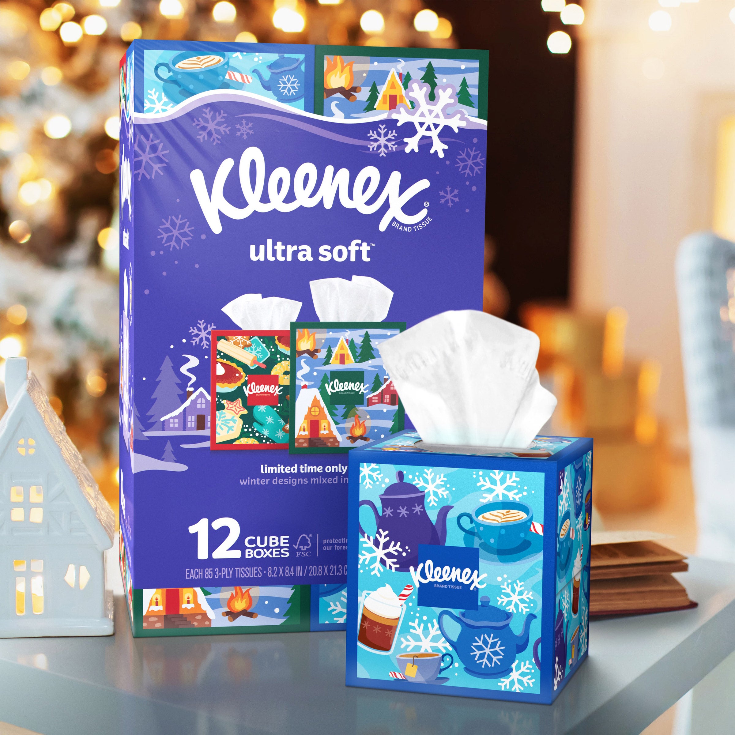 YA−MAN IB-4N Kleenex Facial Tissue Upright 12/85 Count 3-Ply (#221663) - $15.79