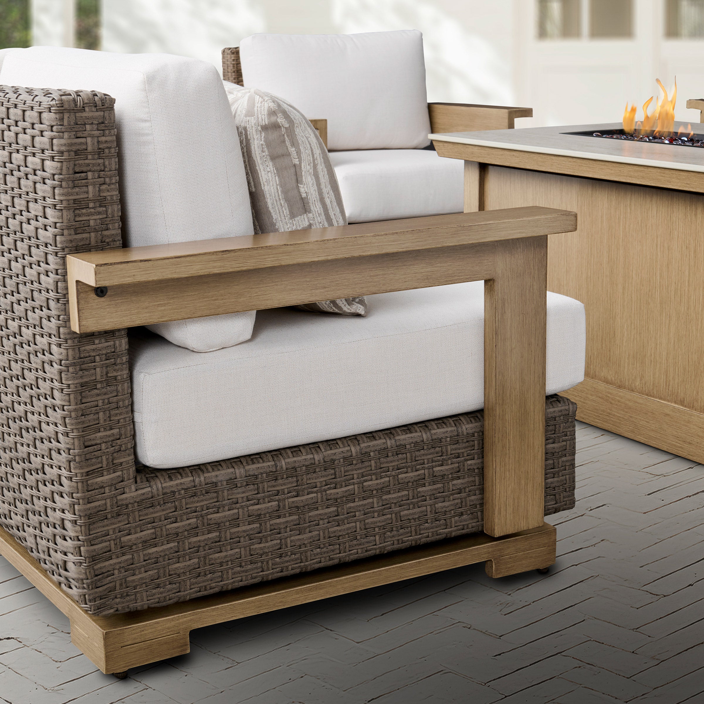 Agio Juniper 5-Piece Deep Seating Set with Fire Table - $2499.99 at Costco