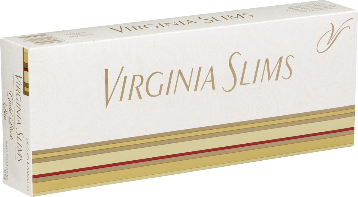 how much for a carton of cigarettes in virginia Virginia Slims Gold 100s Box (#165748)