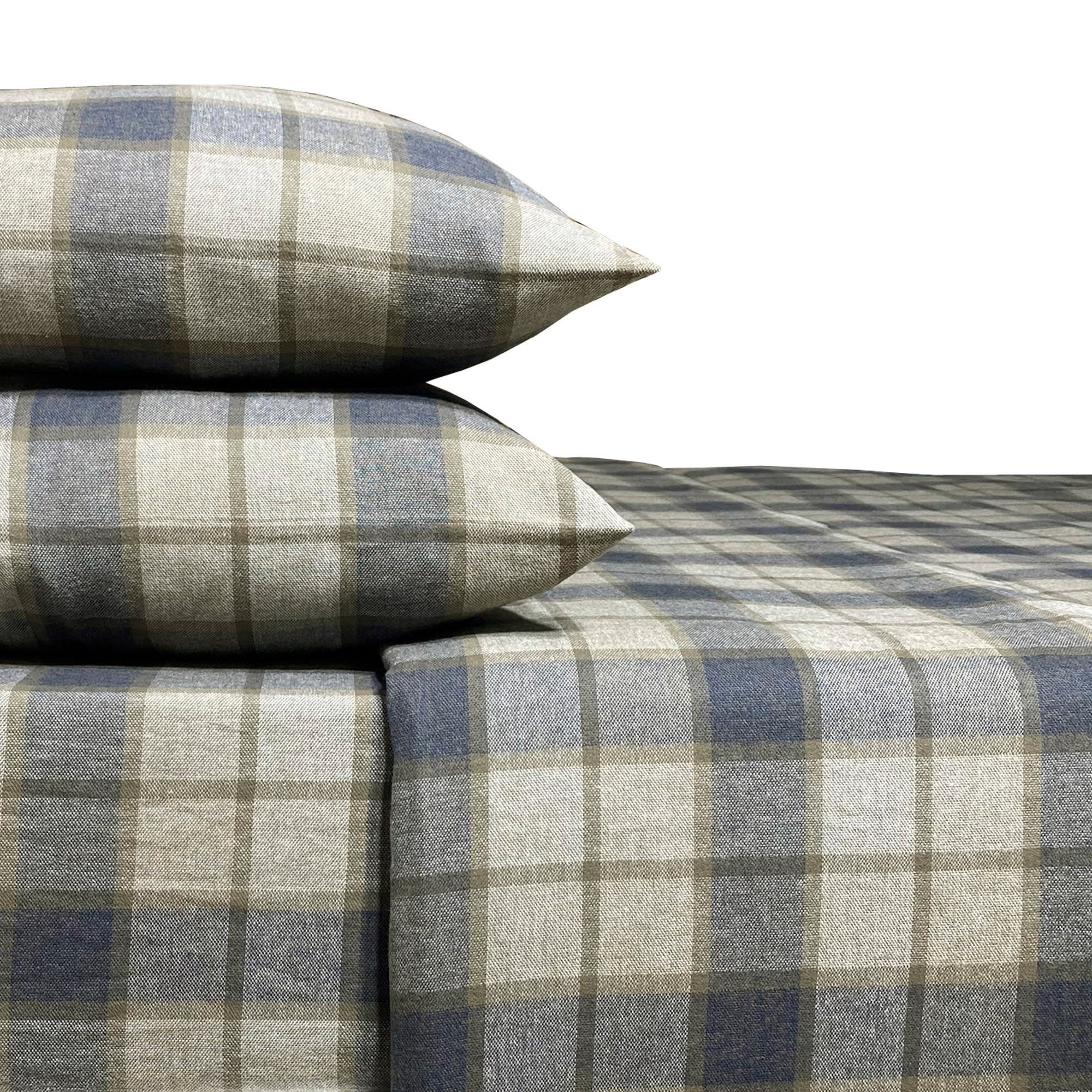 JP Fernandes Portuguese Flannel 4-Piece King Sheet Set - Brown