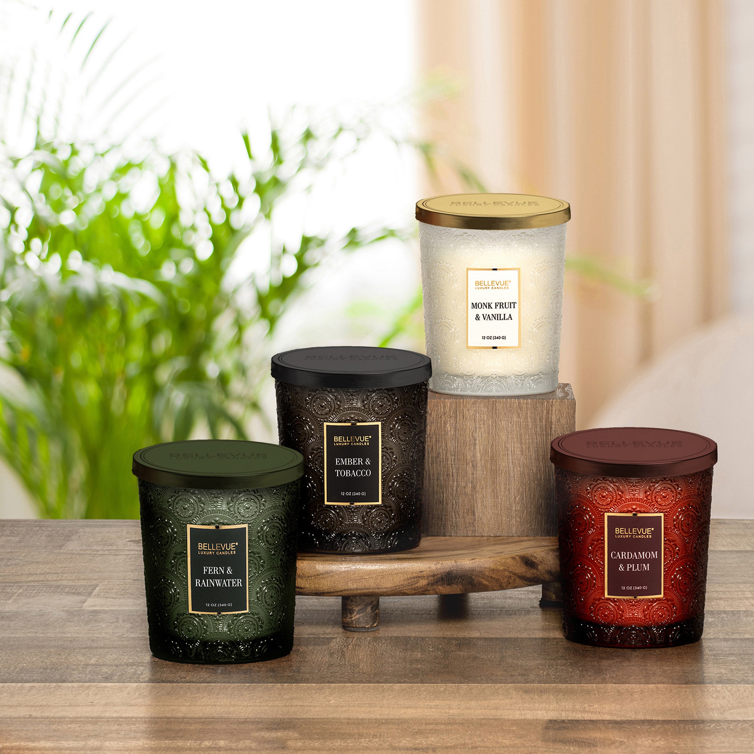 Bellevue Luxury Fall Candles 12 oz, 4-Pack (#1938489) - $3.97