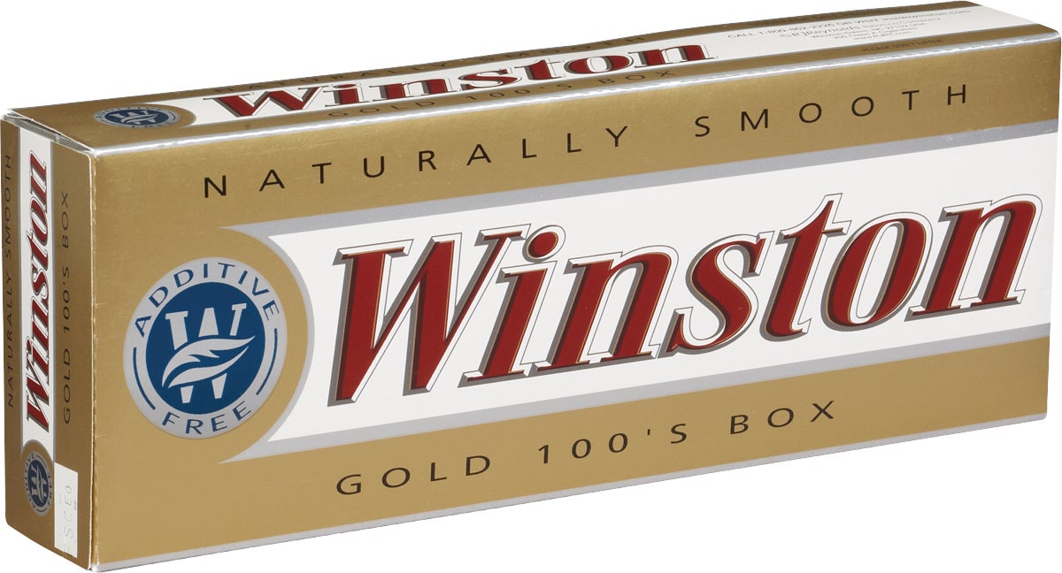 Winston Gold 100s Box Cigarettes (#165099)