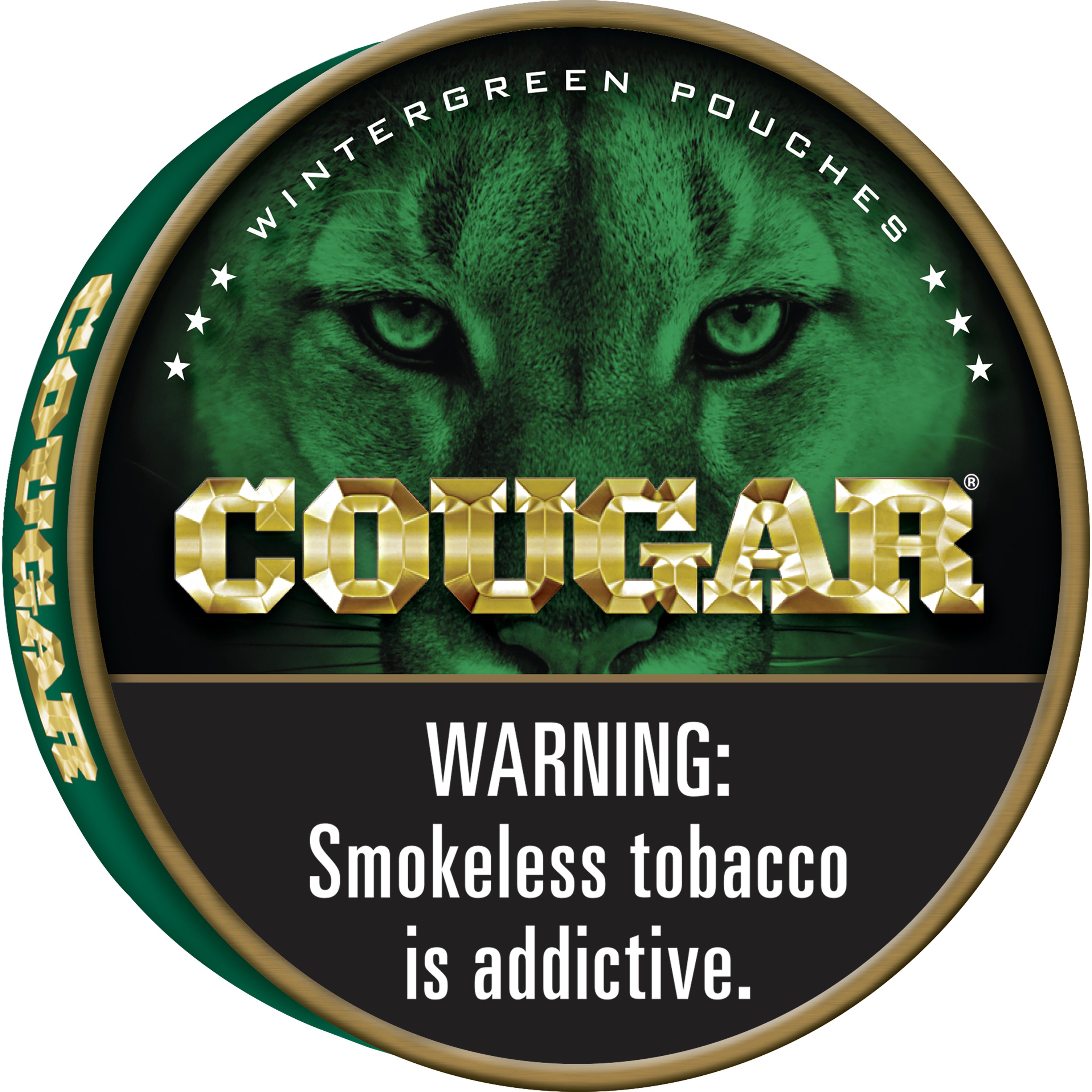 cougar vs grizzly tobacco Cougar Wintergreen Pouch 5/.84 oz Can Roll (#1758635)
