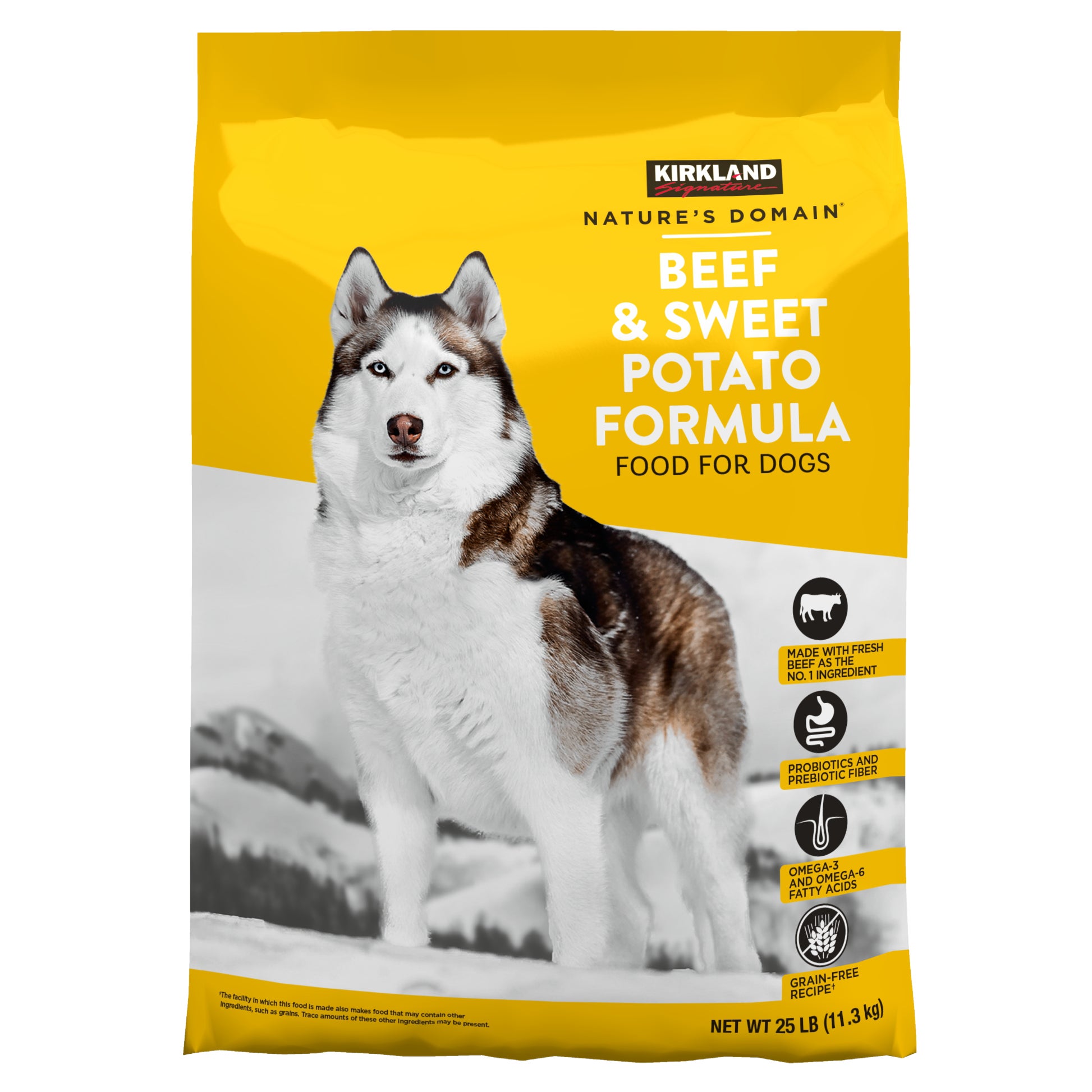 Kirkland Signature Nature's Domain Beef & Sweet Potato Dog Food 25