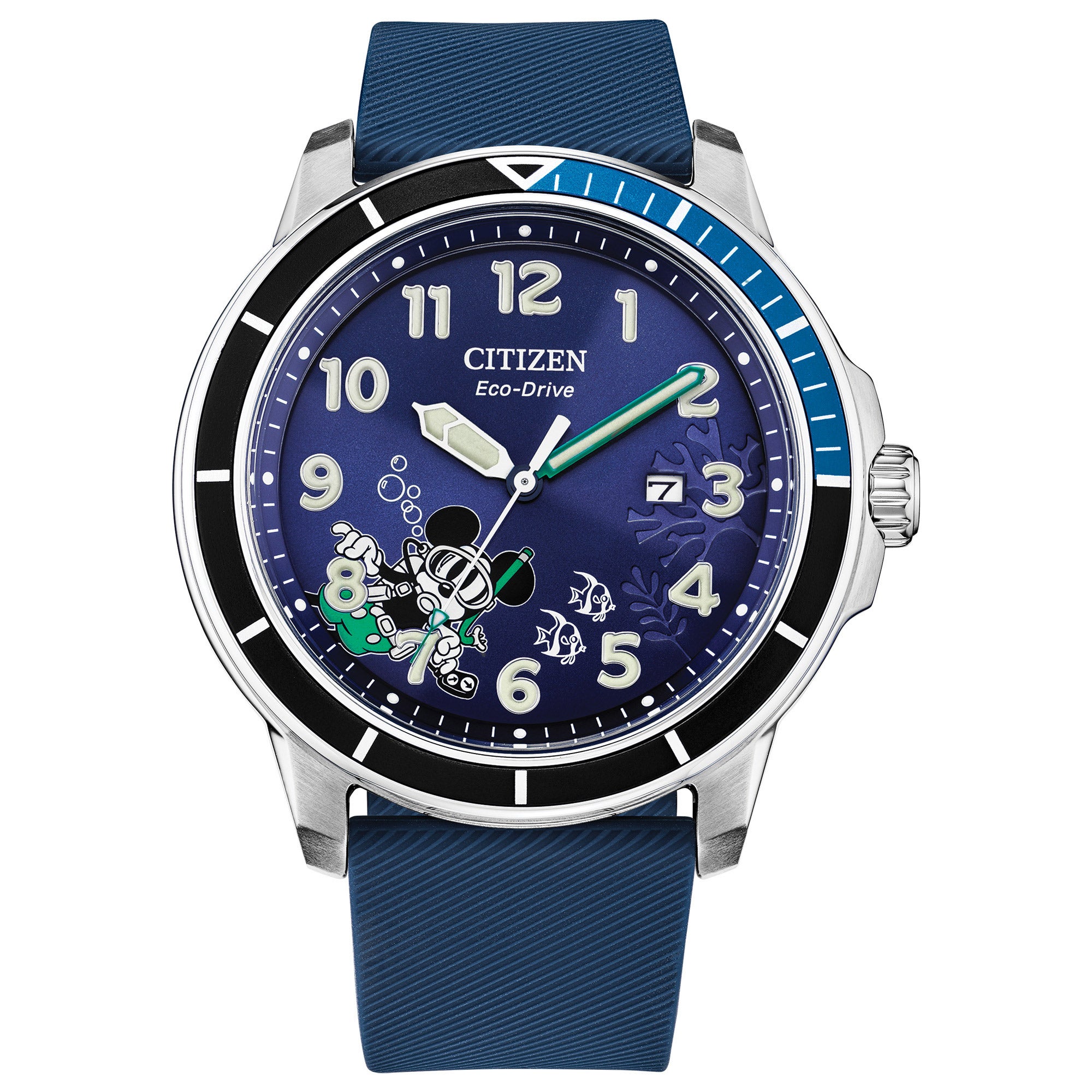 Citizen Eco-Drive Disney Mickey Scuba Stainless Steel Men's Watch