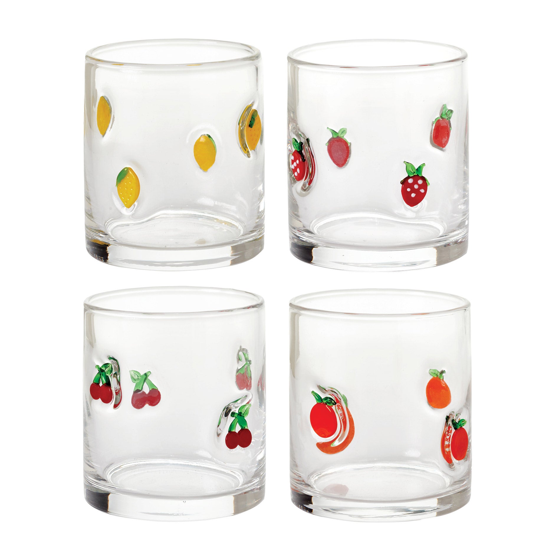 Pandex 14oz Fruit Icon Glass 4-Pack (#1901776) - $9.97 (down from