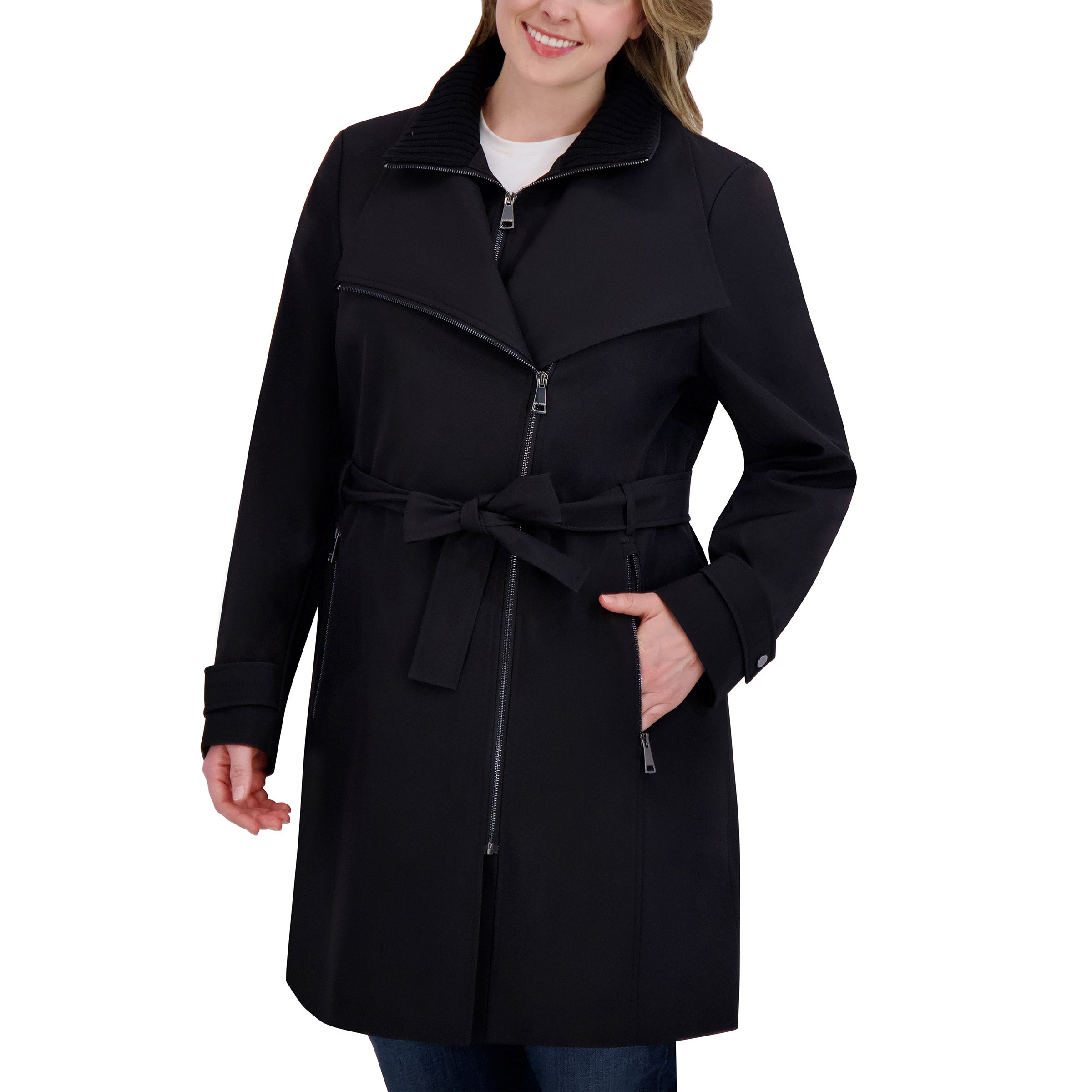 Halston Women's Belted Trench Coat (#1888906) - $9.97 (down from