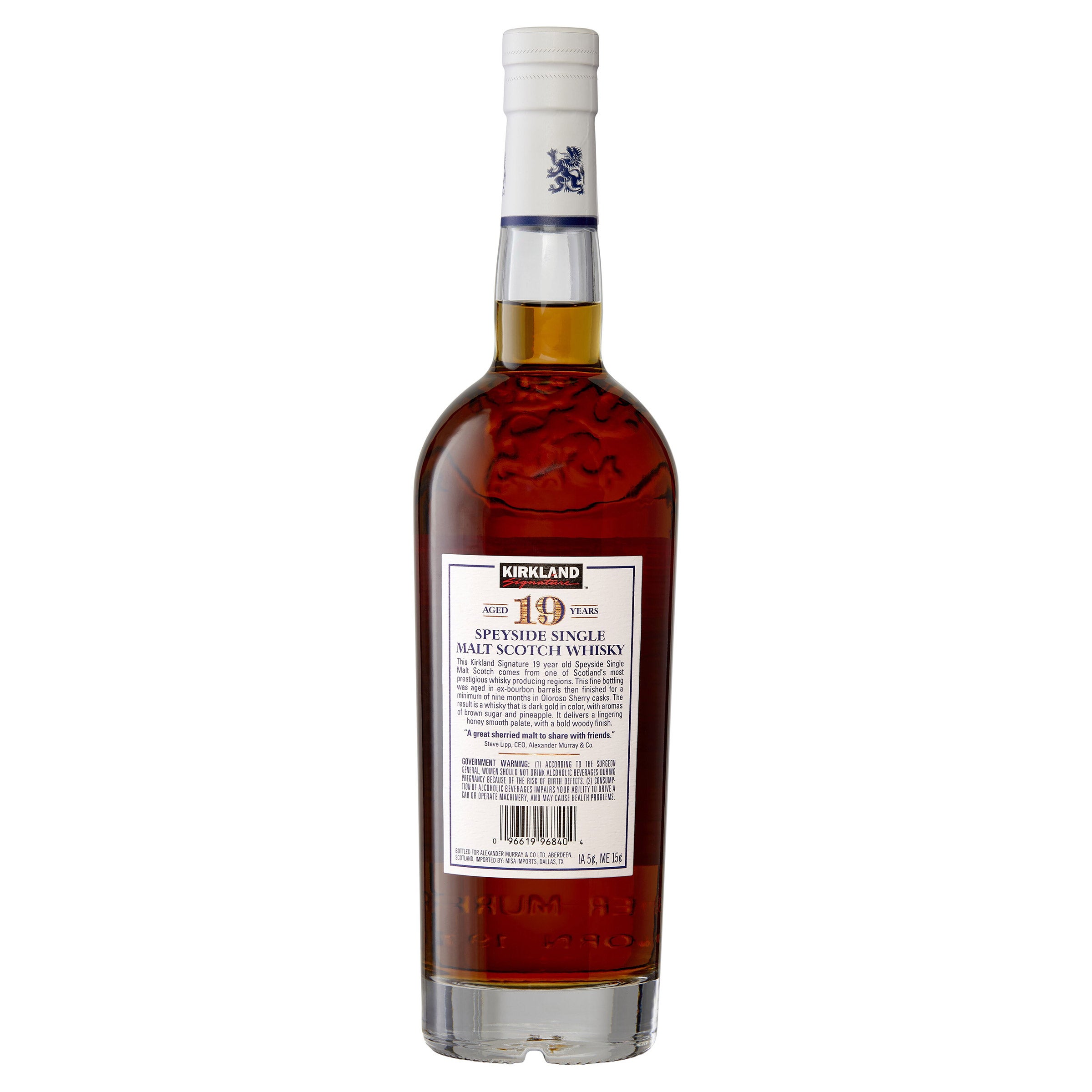 Kirkland Signature 19 Year Single Malt Scotch Whisky Scotland