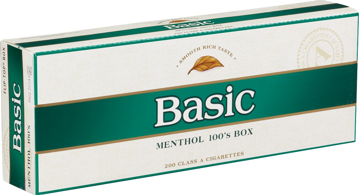 basic cigarettes menthol Basic Menthol Light 100s Box (#165946)