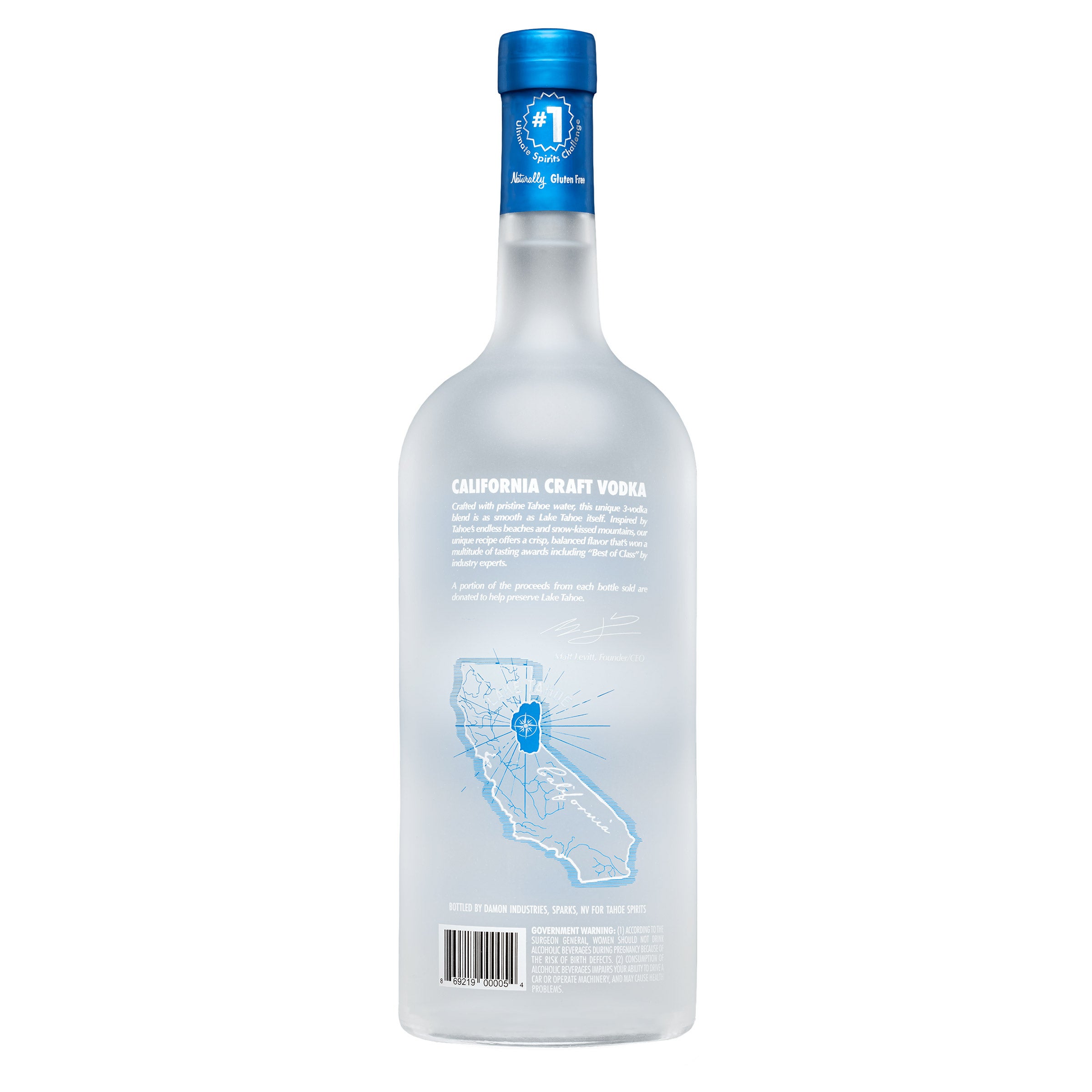Costco Tahoe Blue Vodka California 1.75L (#1524588) - $21.89 (down