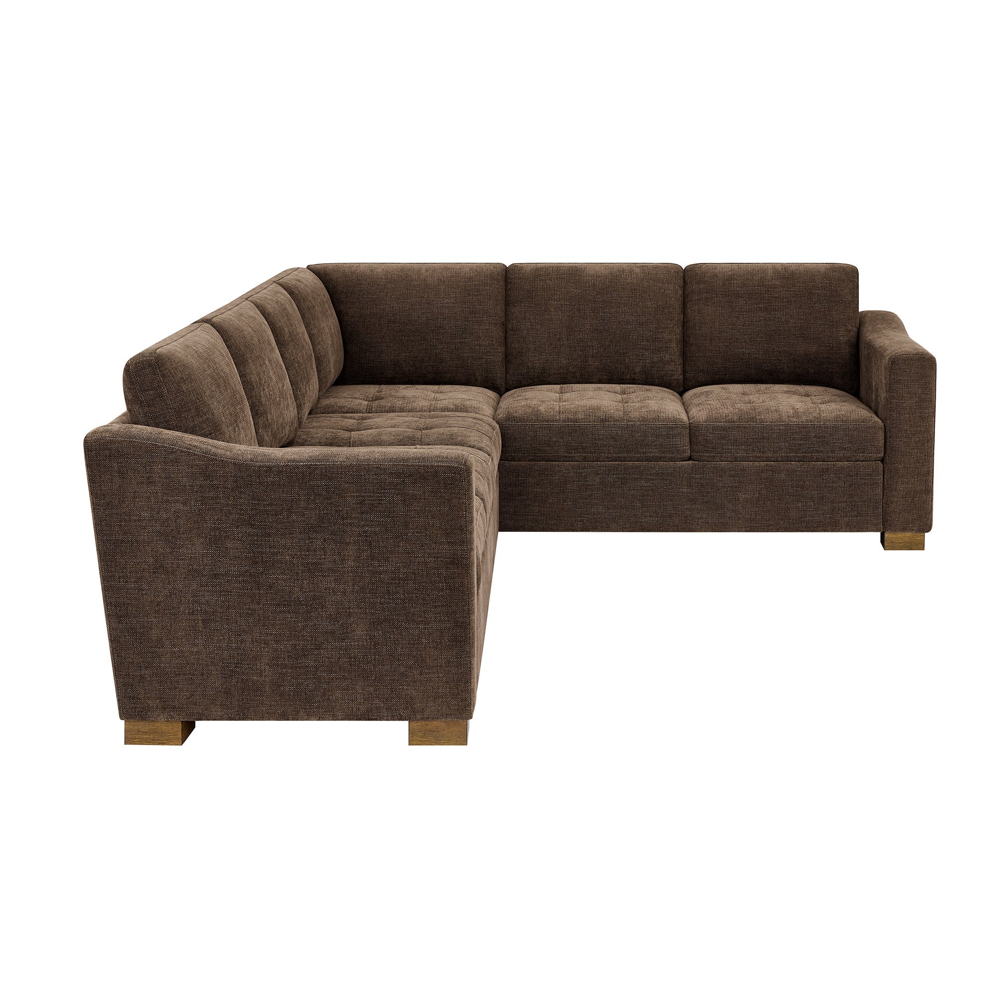 Thomasville Ellsford L-Shaped Fabric Sectional, Brown (#1862041