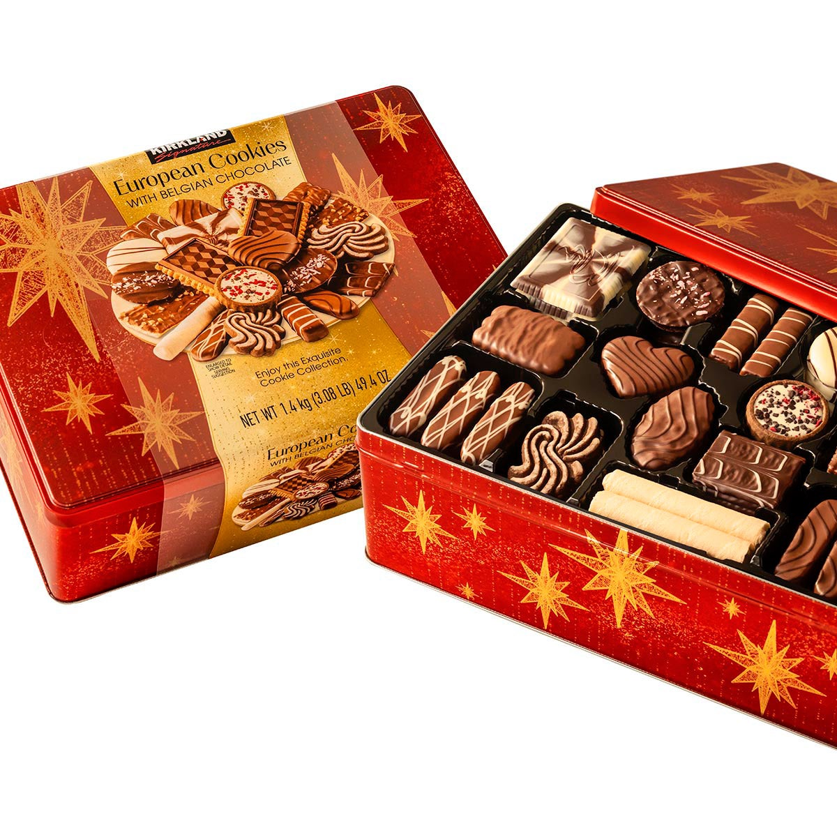 スリチキ15 Kirkland Signature European Cookies with Belgian Chocolate, 49.4