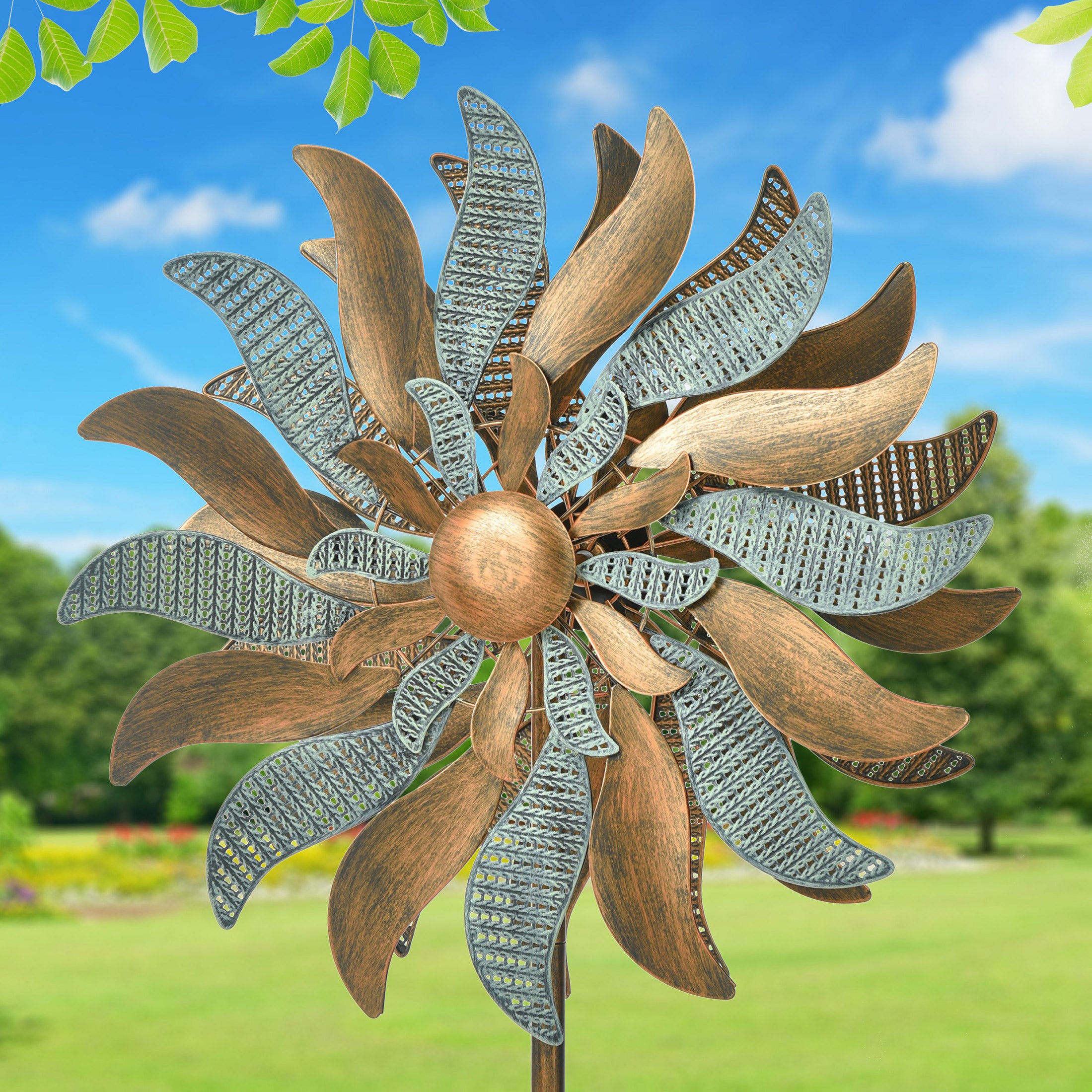 StyleCraft Two-Tone Metal Wind Spinner (#1934072) - $39.97 (down