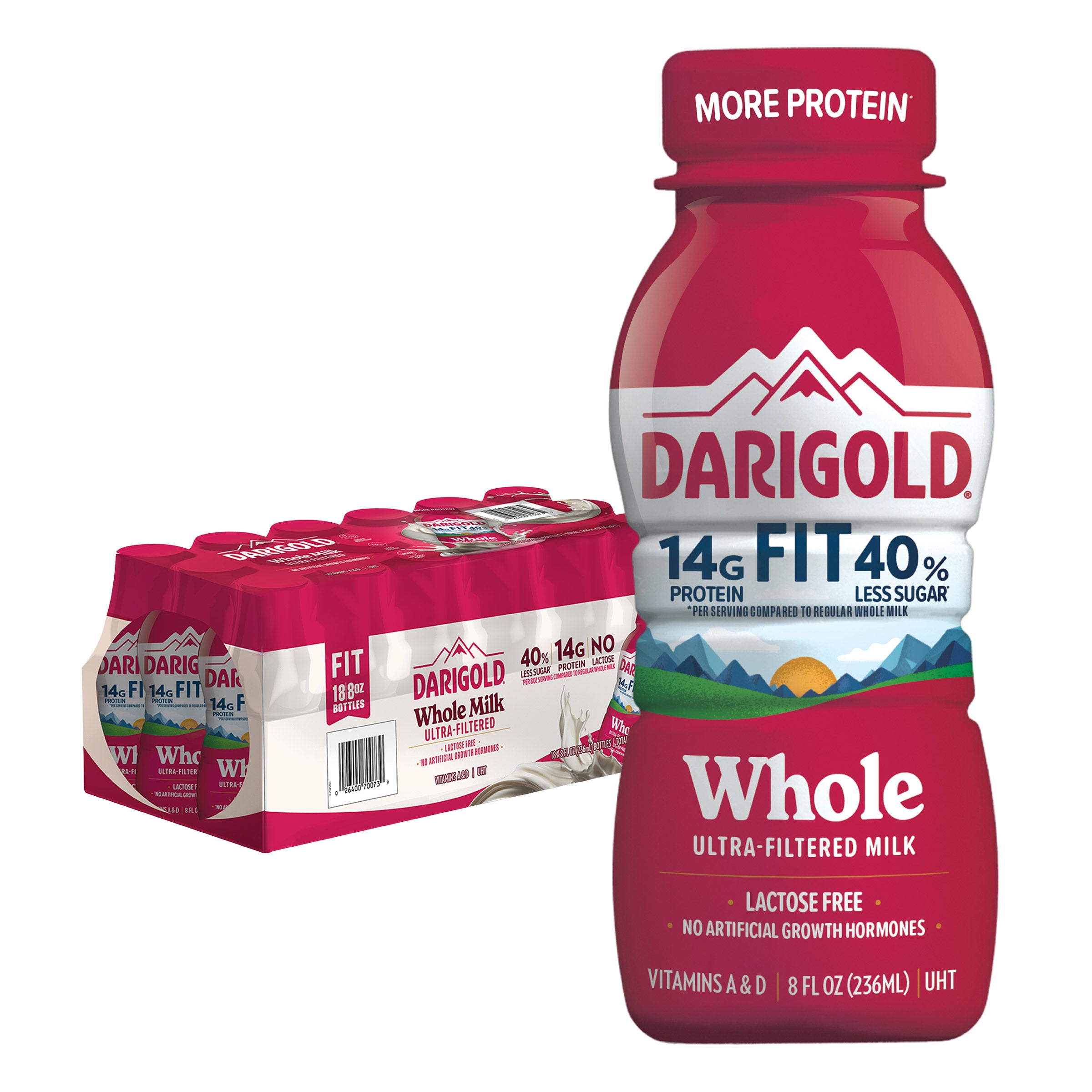 Darigold FIT Whole Milk, 18 Count, 8 fl oz Bottles (#1991399