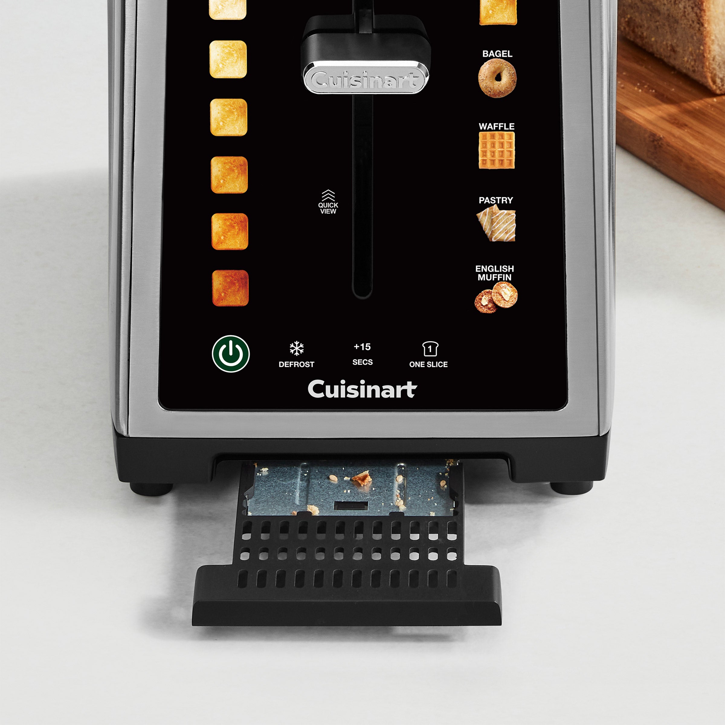 ソフトタッチホットカバ-2m*2m色グレー Cuisinart SimpliTouch XL Color Touchscreen 2-Slice Toaster